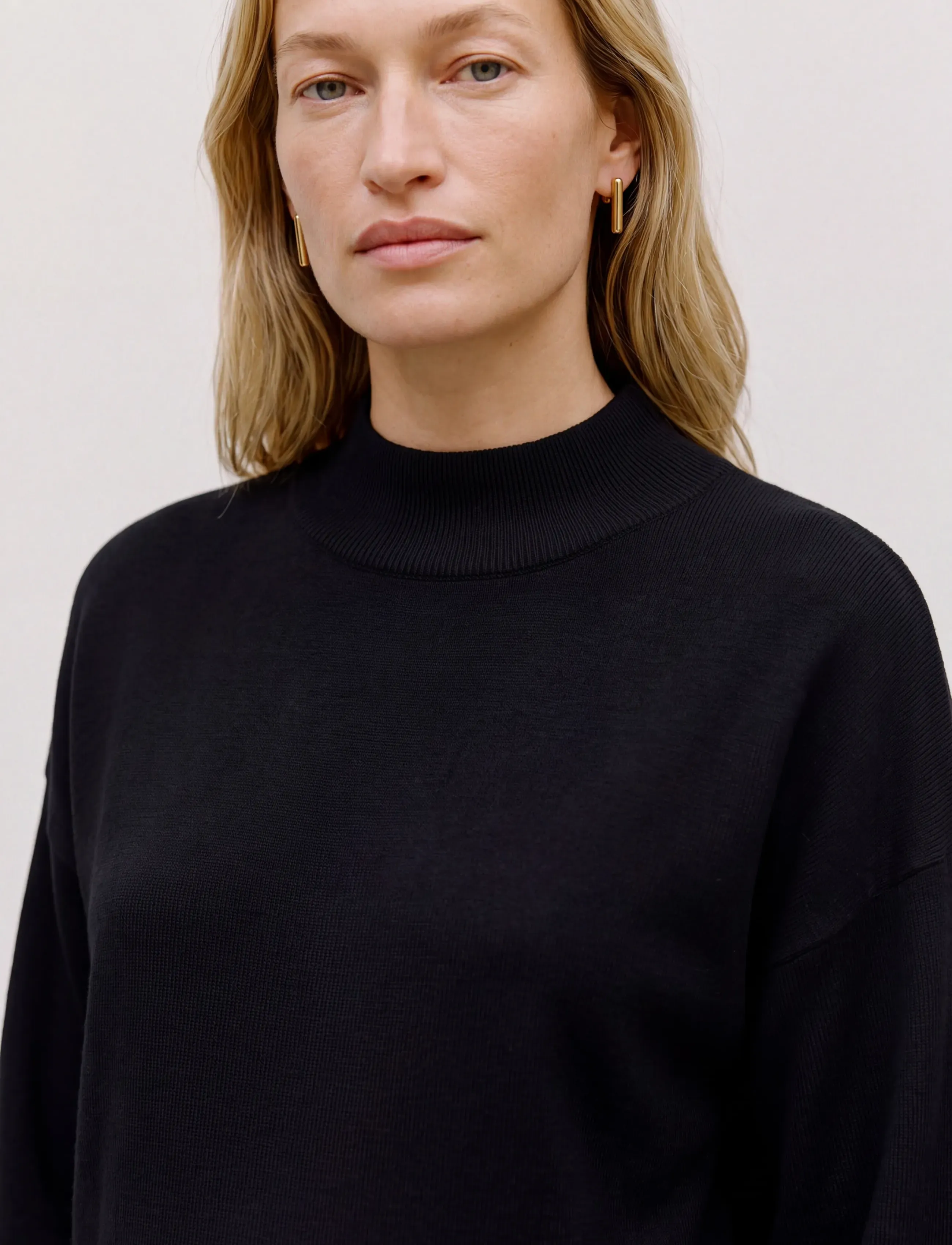 Vero Moda Maternity - VMMNANCY LS FUNNELNECK DRESS NOOS - knitted dresses - black - 5