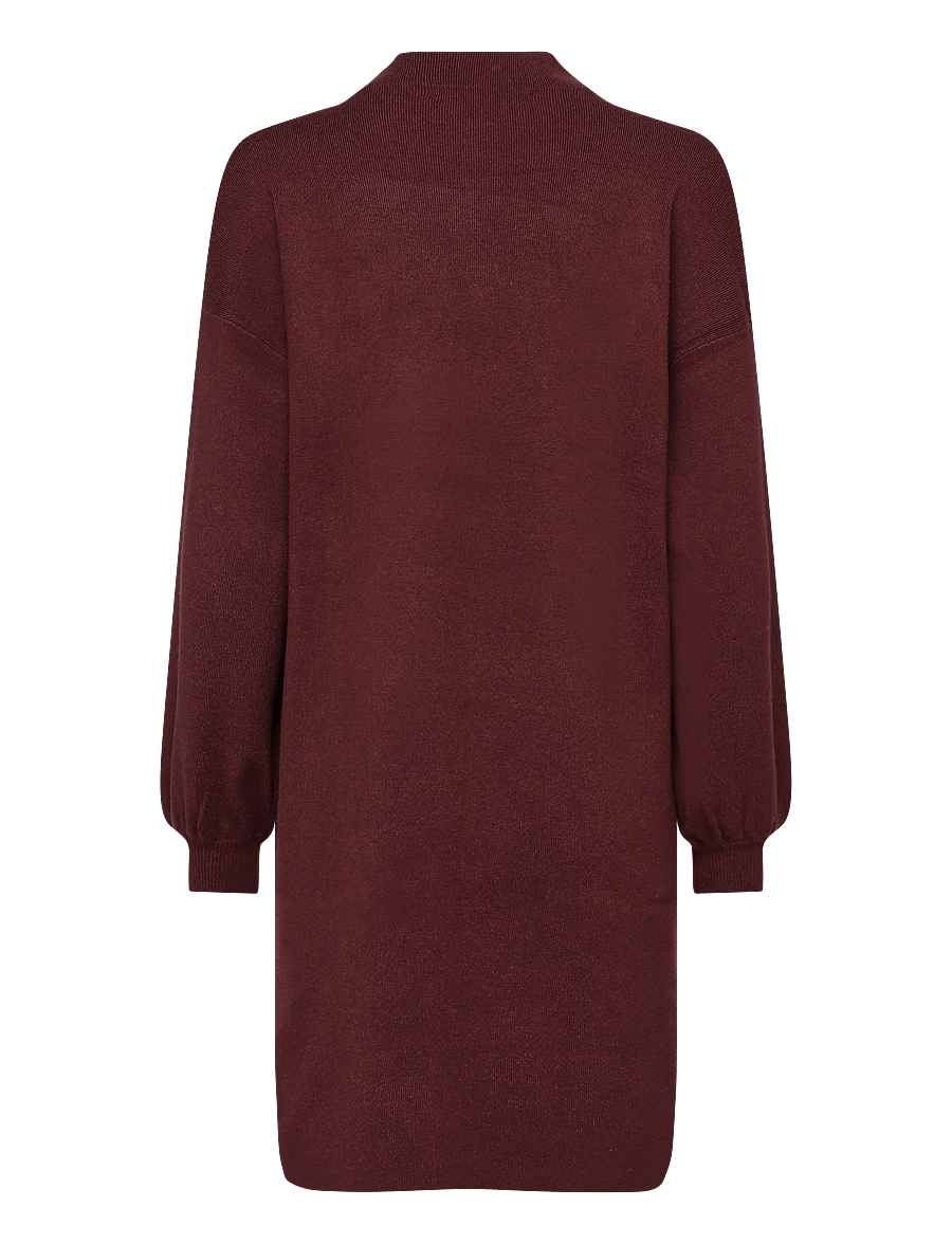 Vero Moda Maternity - VMMNANCY LS FUNNELNECK DRESS NOOS - strickkleider - winetasting - 1