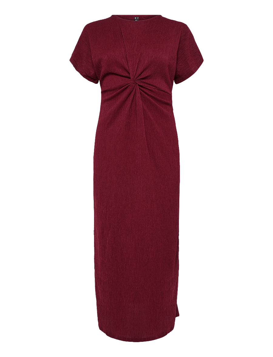 Vero Moda Maternity - VMMAMANDA CS O-NECK ANKLE DRESS JRS - maksikleidid - biking red - 1