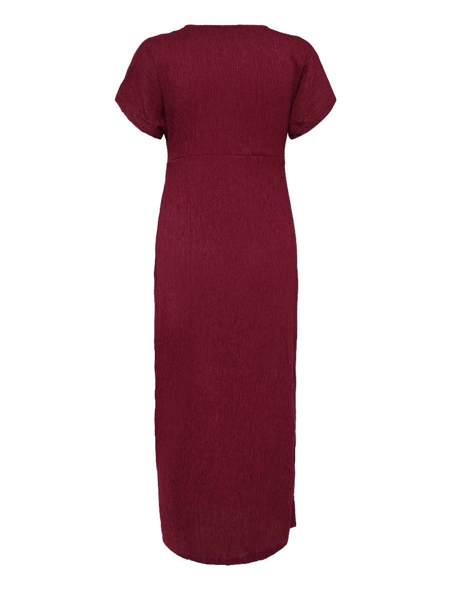Vero Moda Maternity - VMMAMANDA CS O-NECK ANKLE DRESS JRS - maksikleidid - biking red - 2