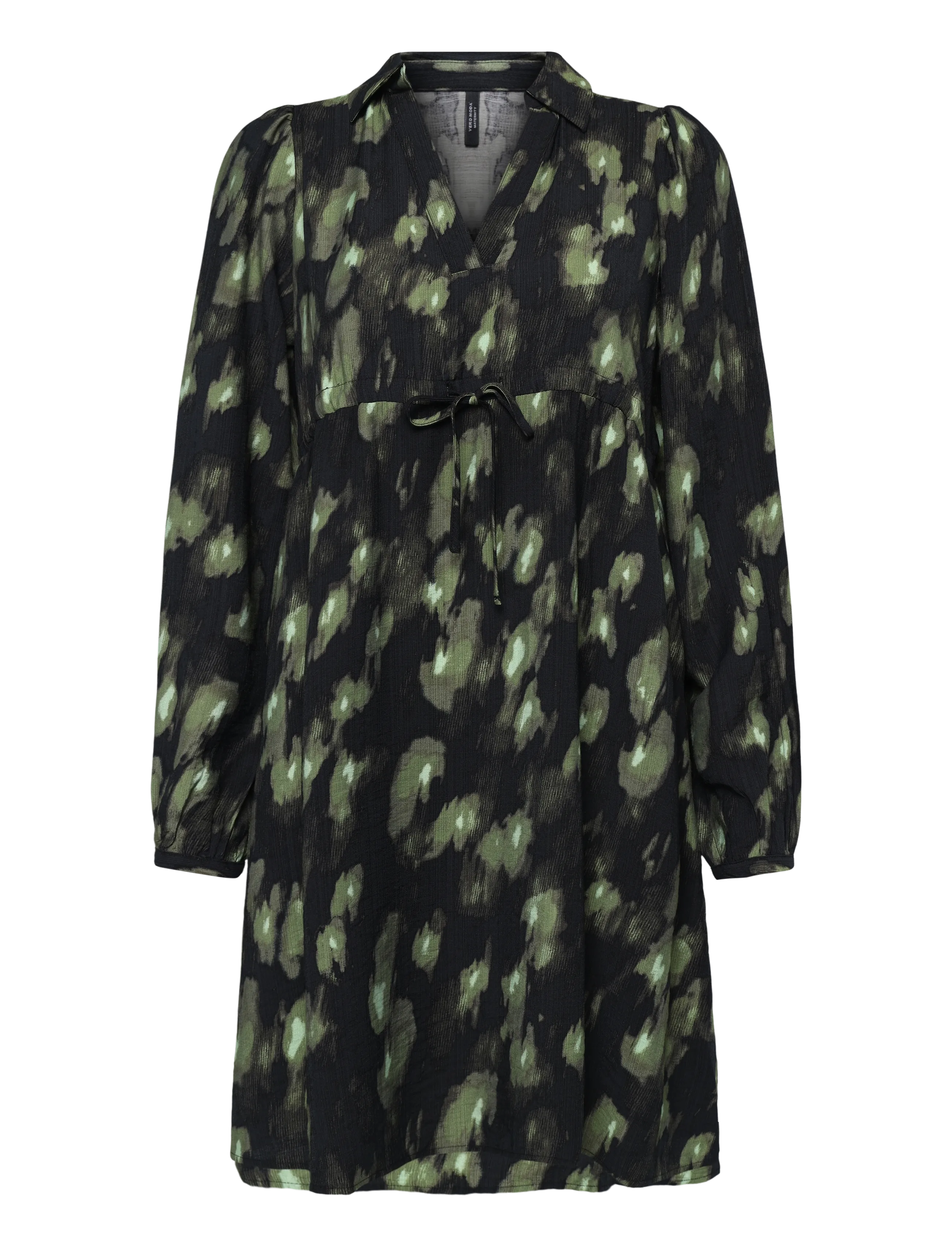 Vero Moda Maternity - VMMLANINI L/S SHORT DRESS WVN - särkkleidid - black - 1
