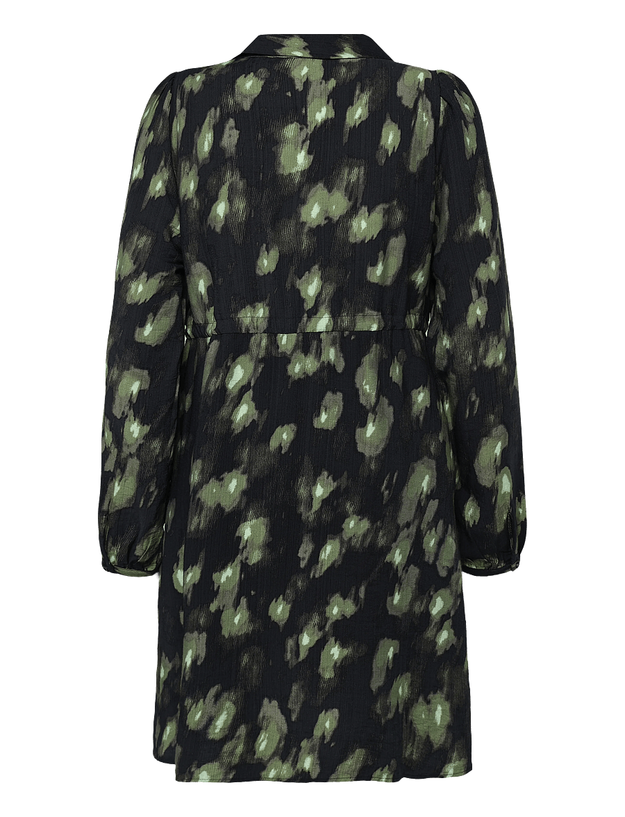 Vero Moda Maternity - VMMLANINI L/S SHORT DRESS WVN - särkkleidid - black - 2