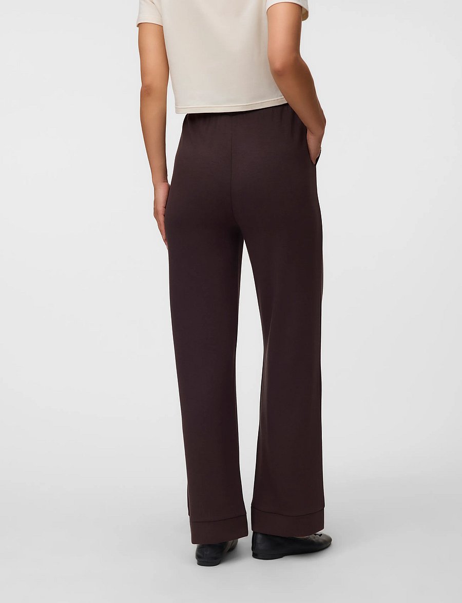 Vero Moda Maternity - VMMHALI HW WIDE PANT JRS - püksid ja seelikud - chocolate torte - 3