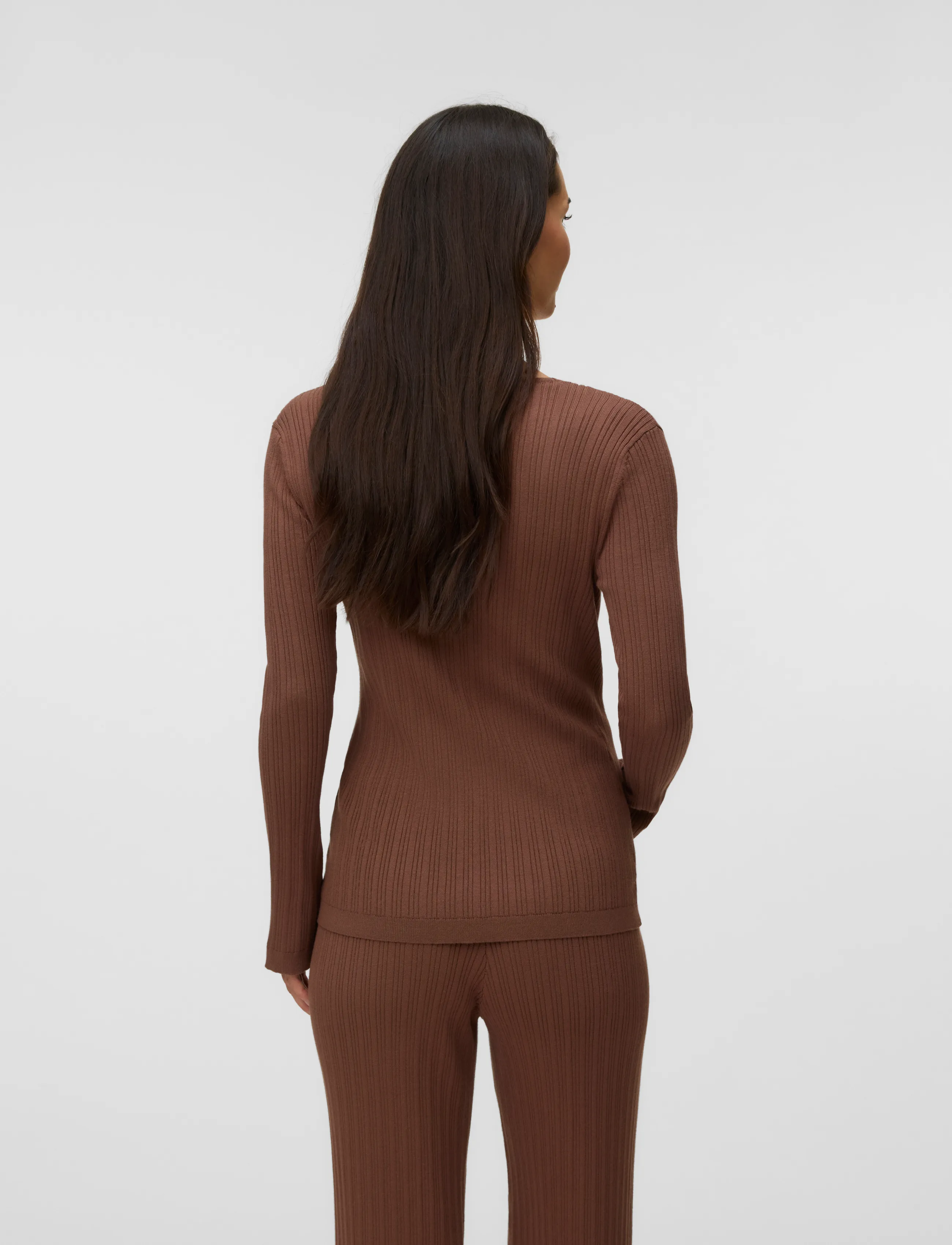 Vero Moda Maternity - VMMWILLOW LS V-NECK LONG CARDIGAN - cocoa brown - 2