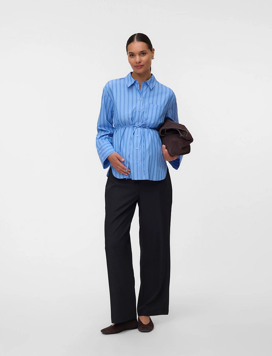 Vero Moda Maternity - VMMGINA BELT LS SHIRT WVN - provence - 4