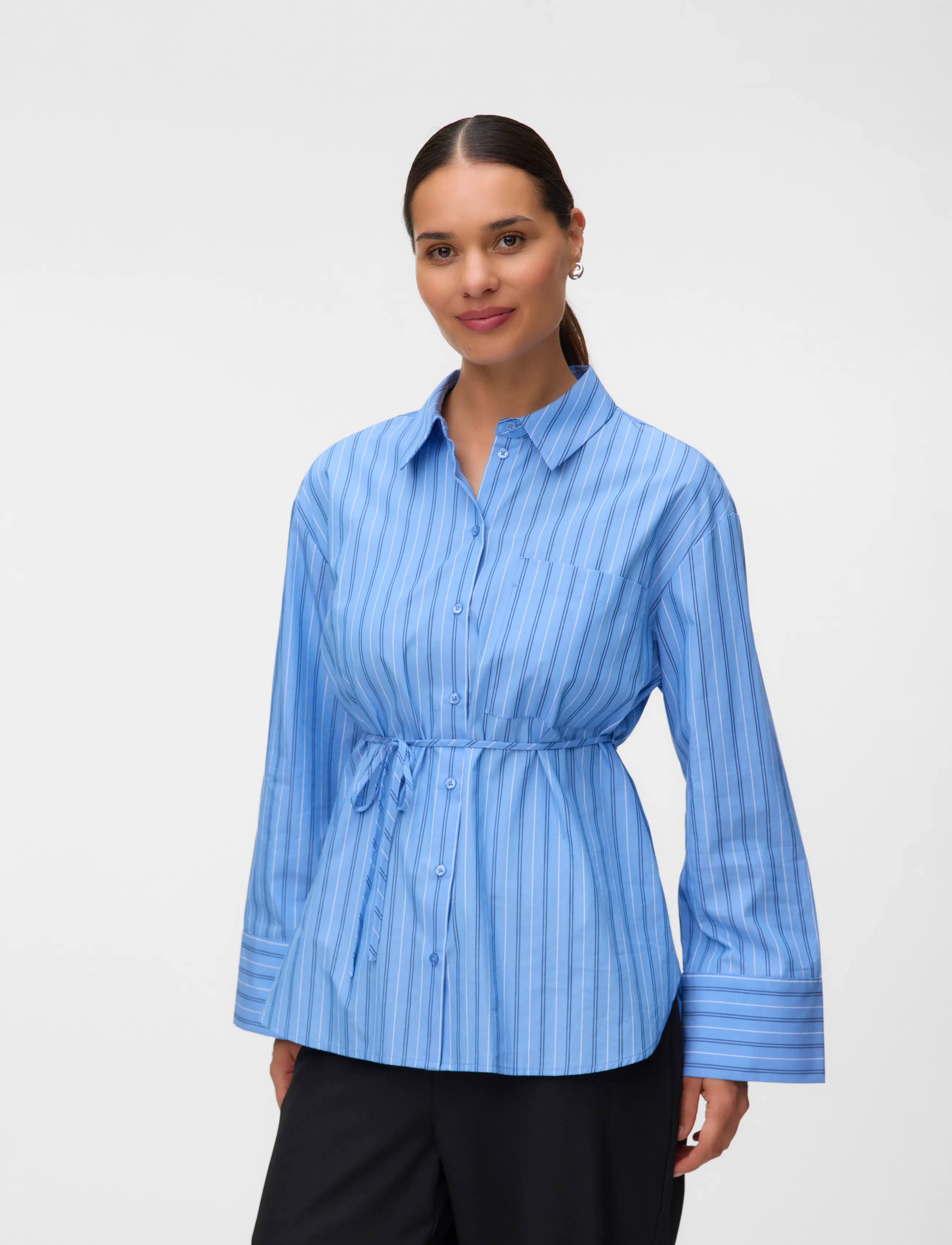 Vero Moda Maternity - VMMGINA BELT LS SHIRT WVN - provence - 5