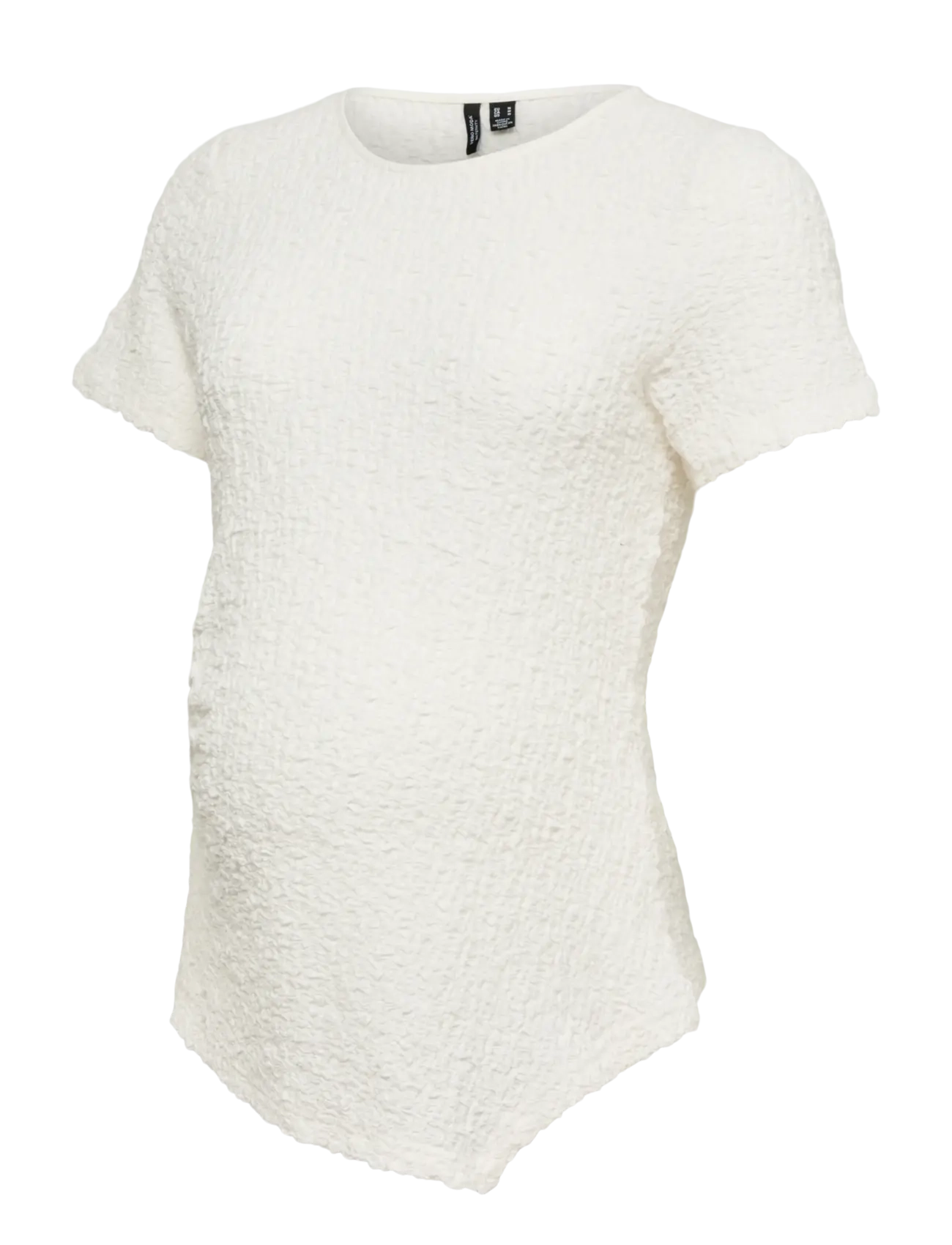 Vero Moda Maternity VMMALISSIA SS ASYMMETRICAL TOP JRS - Clothing - SNOW WHITE / white