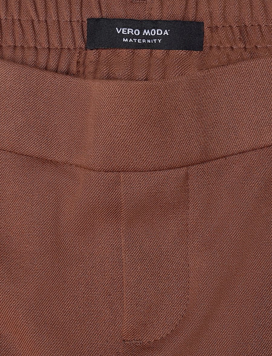 Vero Moda Maternity - VMMMAYA MW STRAIGHT SOLID PANT - hose mit geradem bein - cocoa brown - 3
