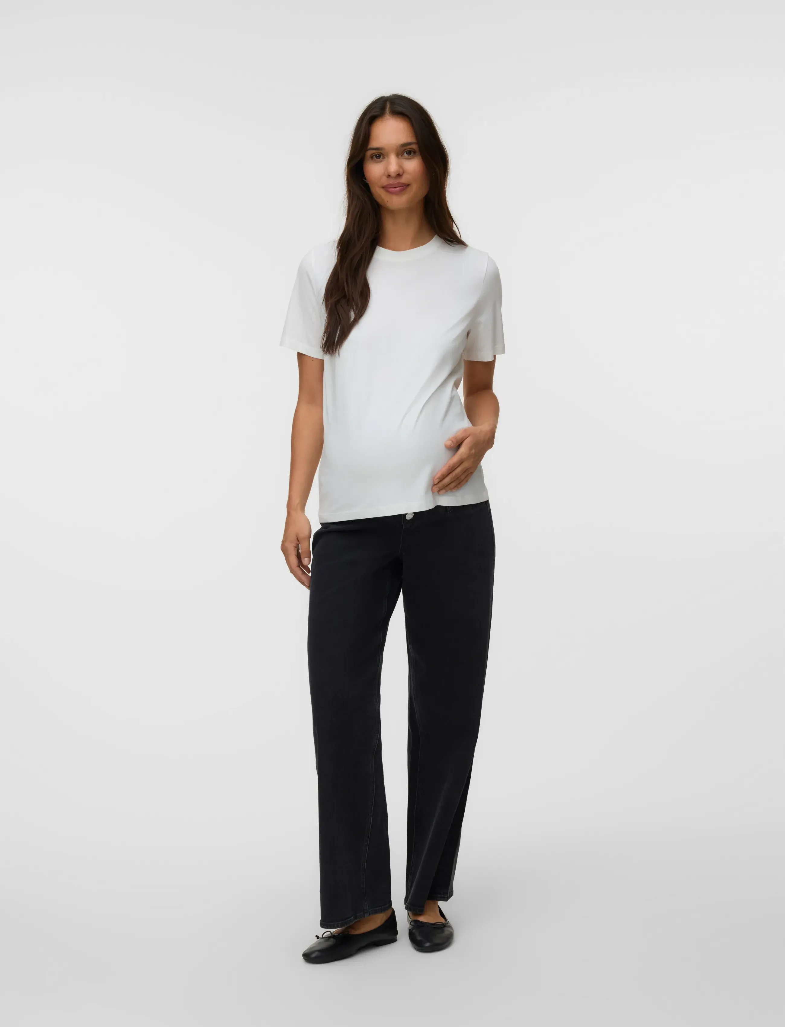 Vero Moda Maternity - VMMPAULINA SS T-SHIRT JRS NOOS 2P - góry - black - 3