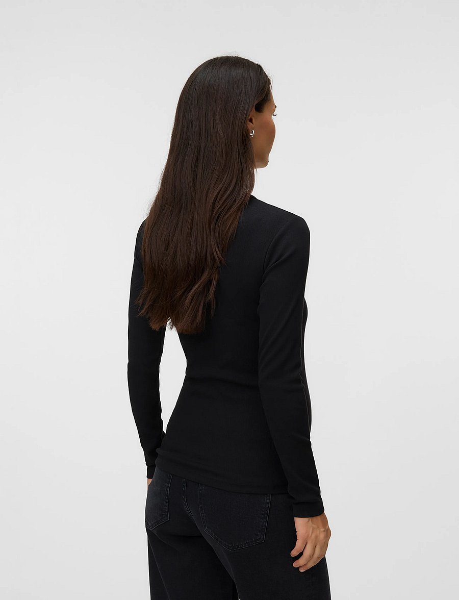 Vero Moda Maternity - VMMCHLOE LS TOP JRS NOOS 2P - yläosat - black - 3