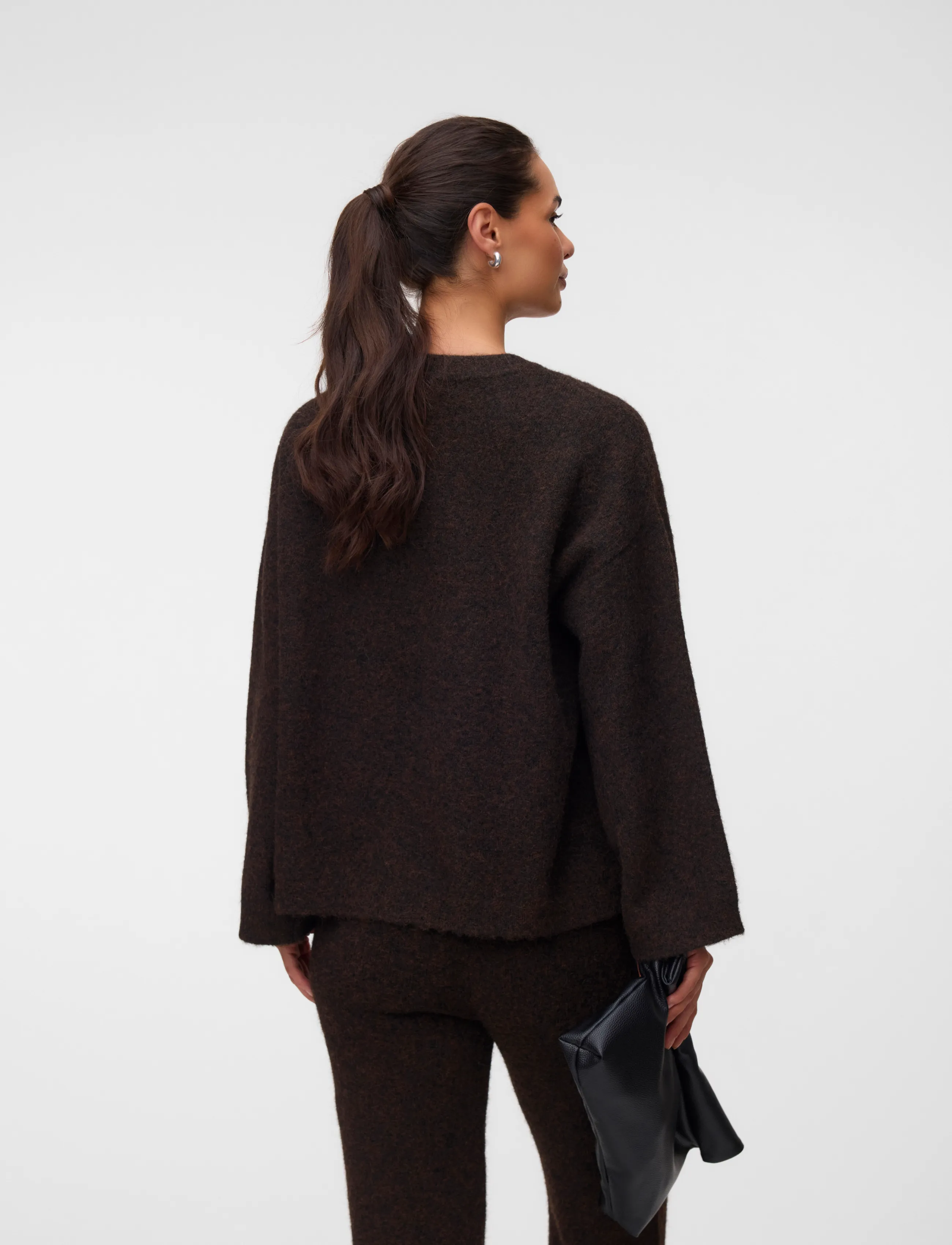 Vero Moda Maternity - VMMSUPREME LS LOOSE O-NECK PULLOVER - pregnancy products - chocolate torte - 3