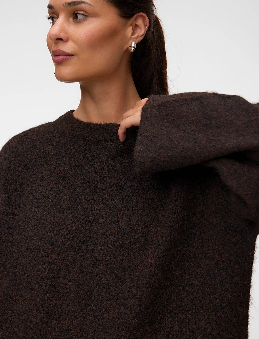 Vero Moda Maternity - VMMSUPREME LS LOOSE O-NECK PULLOVER - schwangerschaftsprodukte - chocolate torte - 5
