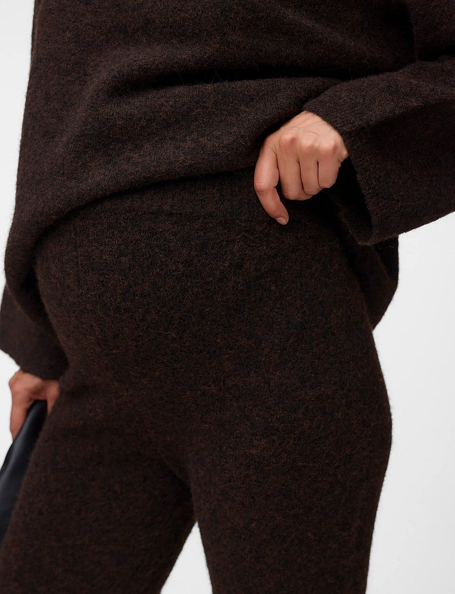 Vero Moda Maternity - VMMSUPREME HW TROUSERS - chocolate torte - 5