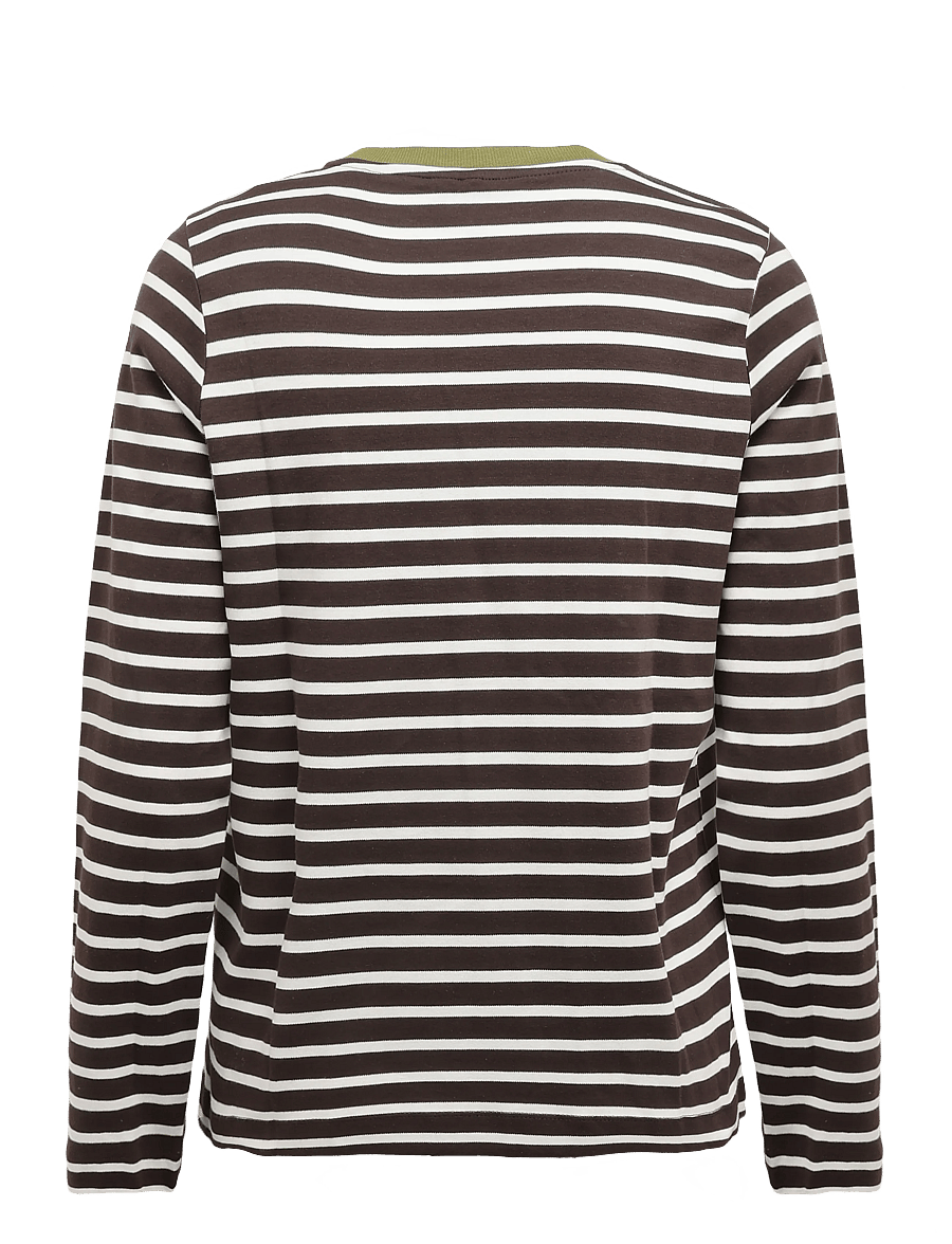 Vero Moda Maternity - VMMBOPHA LS O-NECK CONTRAST TOP JRS - topid - chocolate torte - 1
