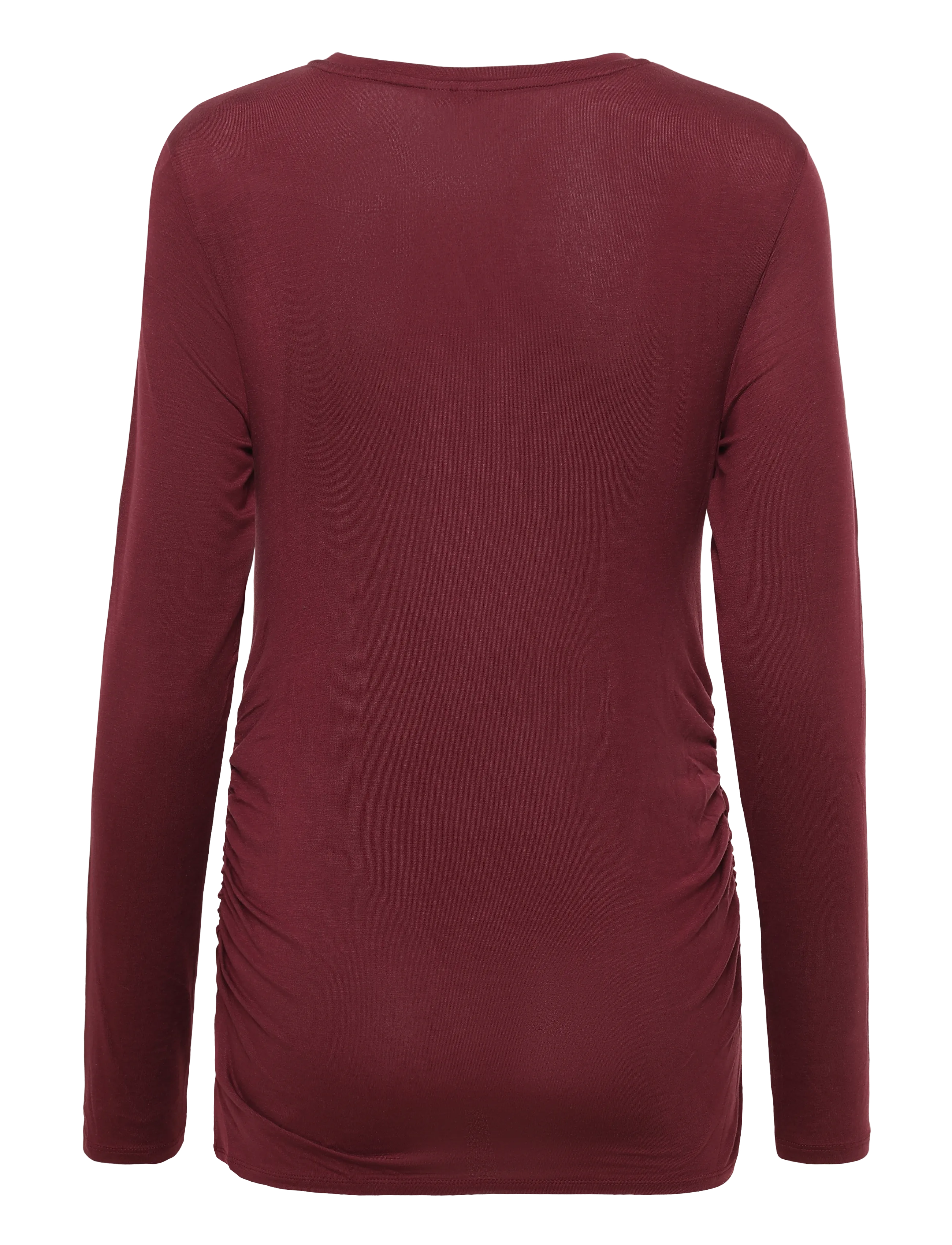 Vero Moda Maternity - VMMAVA SARAH LS TOP JRS NOOS - Överdelar - windsor wine - 2