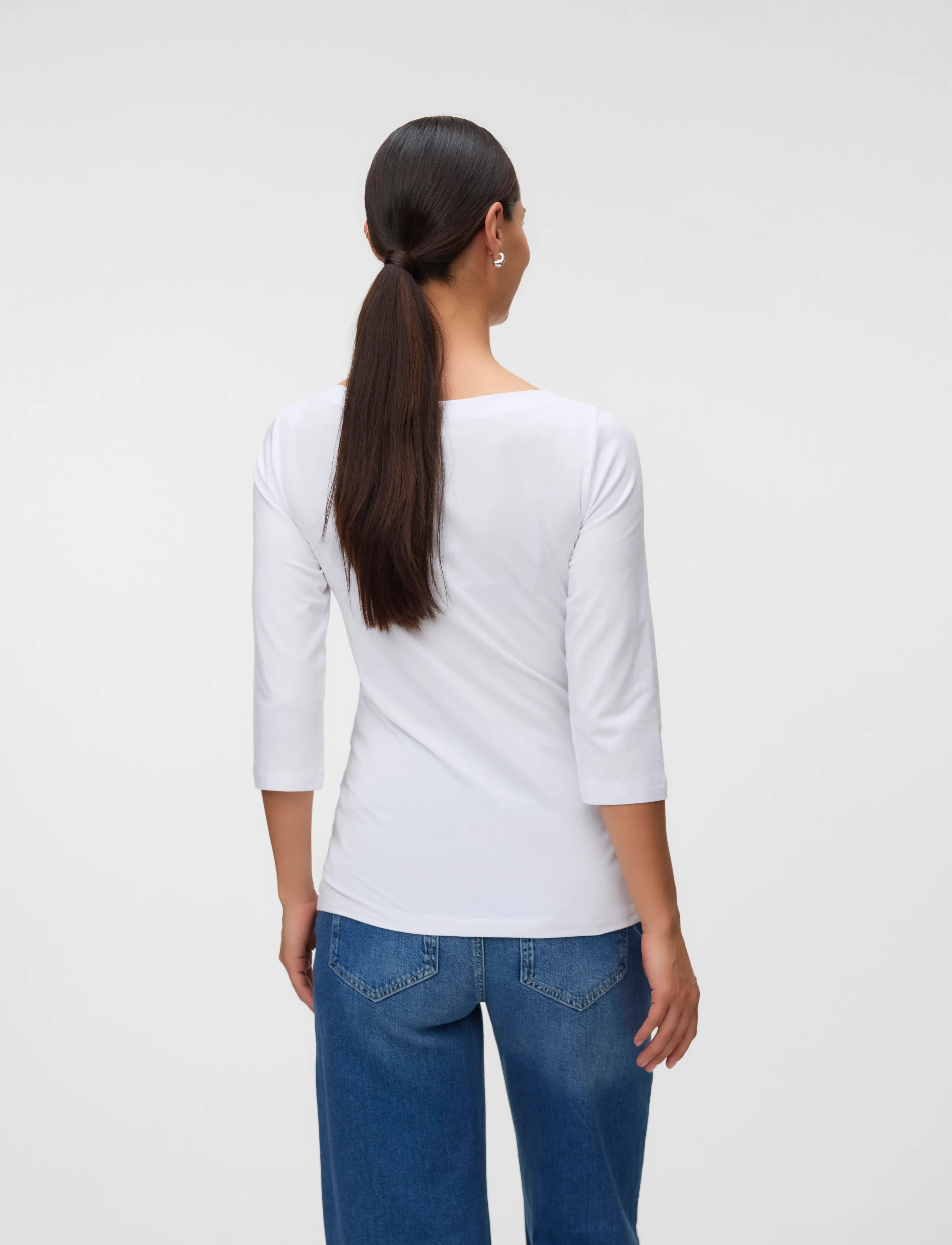 Vero Moda Maternity - VMMPANDA MODAL 3/4 TOP JRS - tops - bright white - 3