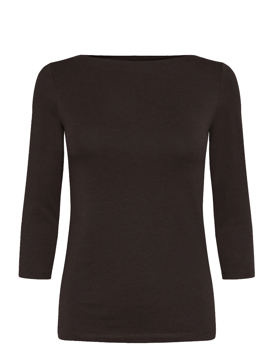 Vero Moda Maternity - VMMPANDA MODAL 3/4 TOP JRS - langärmlige tops - chocolate torte - 0