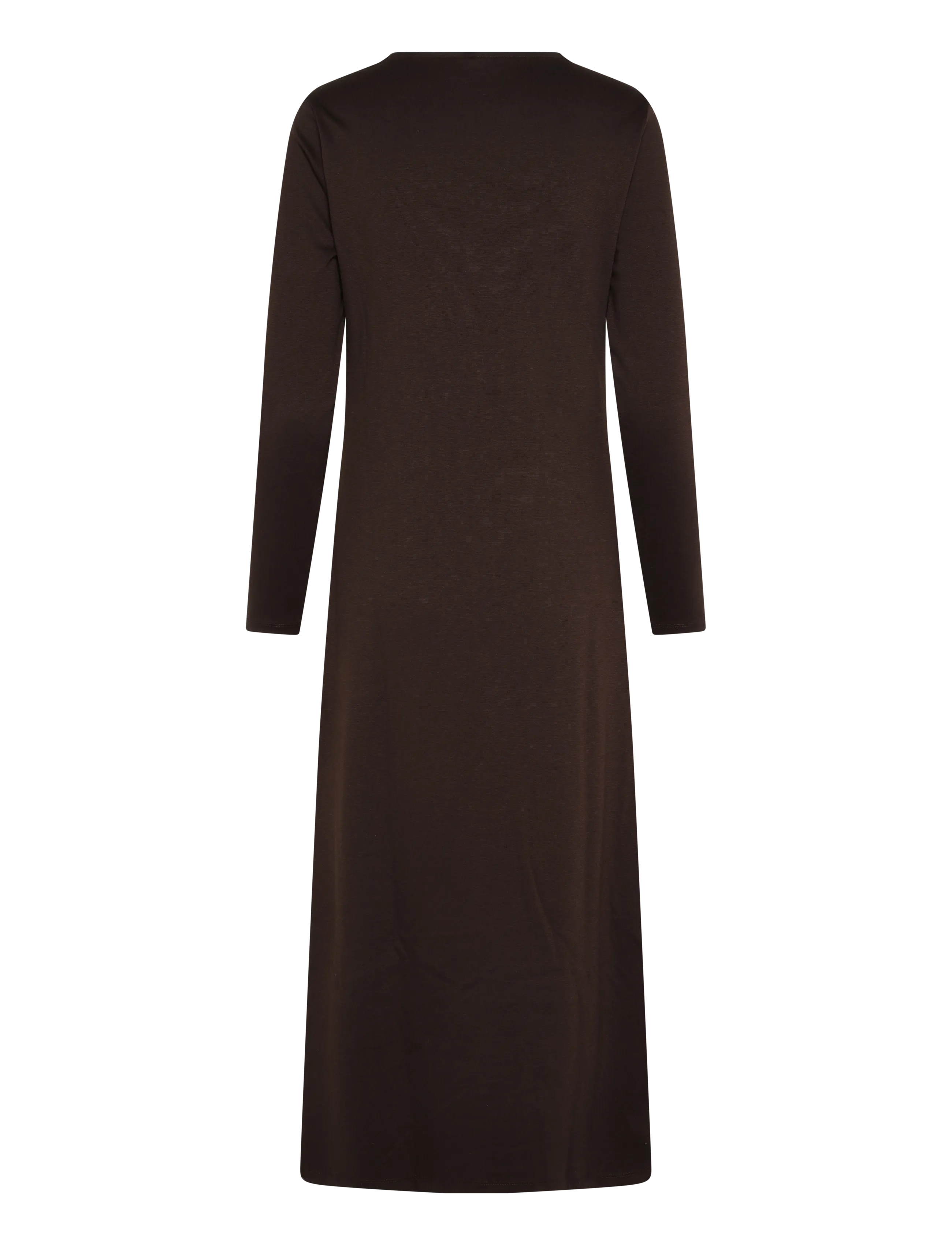 Vero Moda Maternity - VMMMAHALO L/S 7/8 DRESS JRS BTQ SP - maxi kjoler - chocolate torte - 1