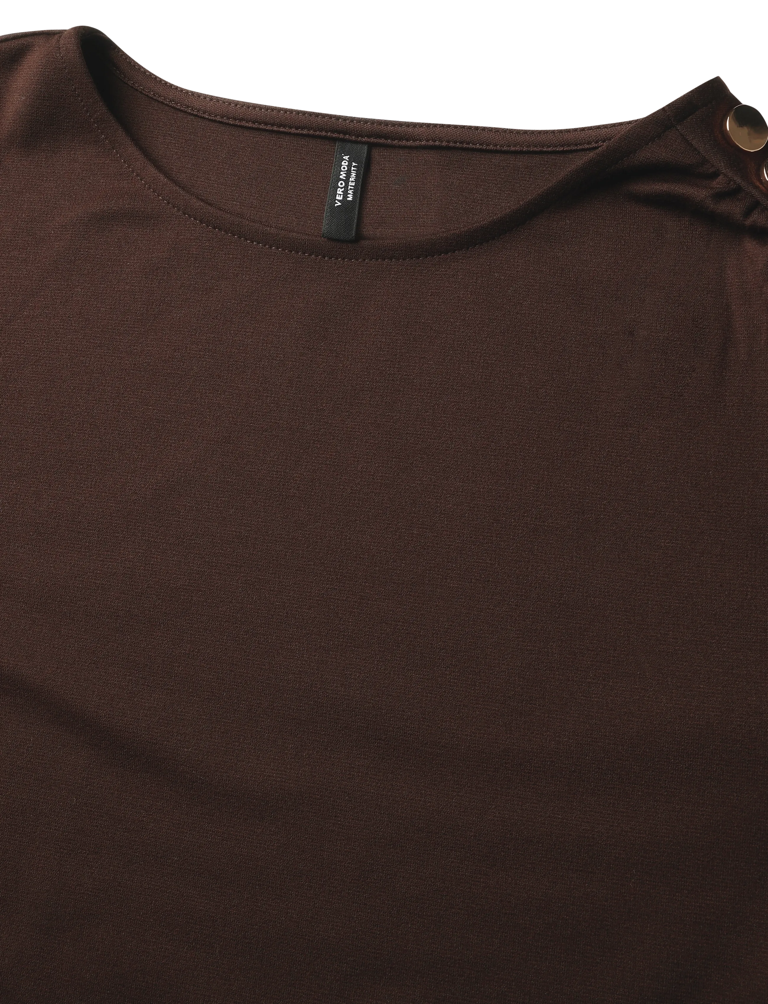 Vero Moda Maternity - VMMMAHALO L/S 7/8 DRESS JRS BTQ SP - maxi kjoler - chocolate torte - 2