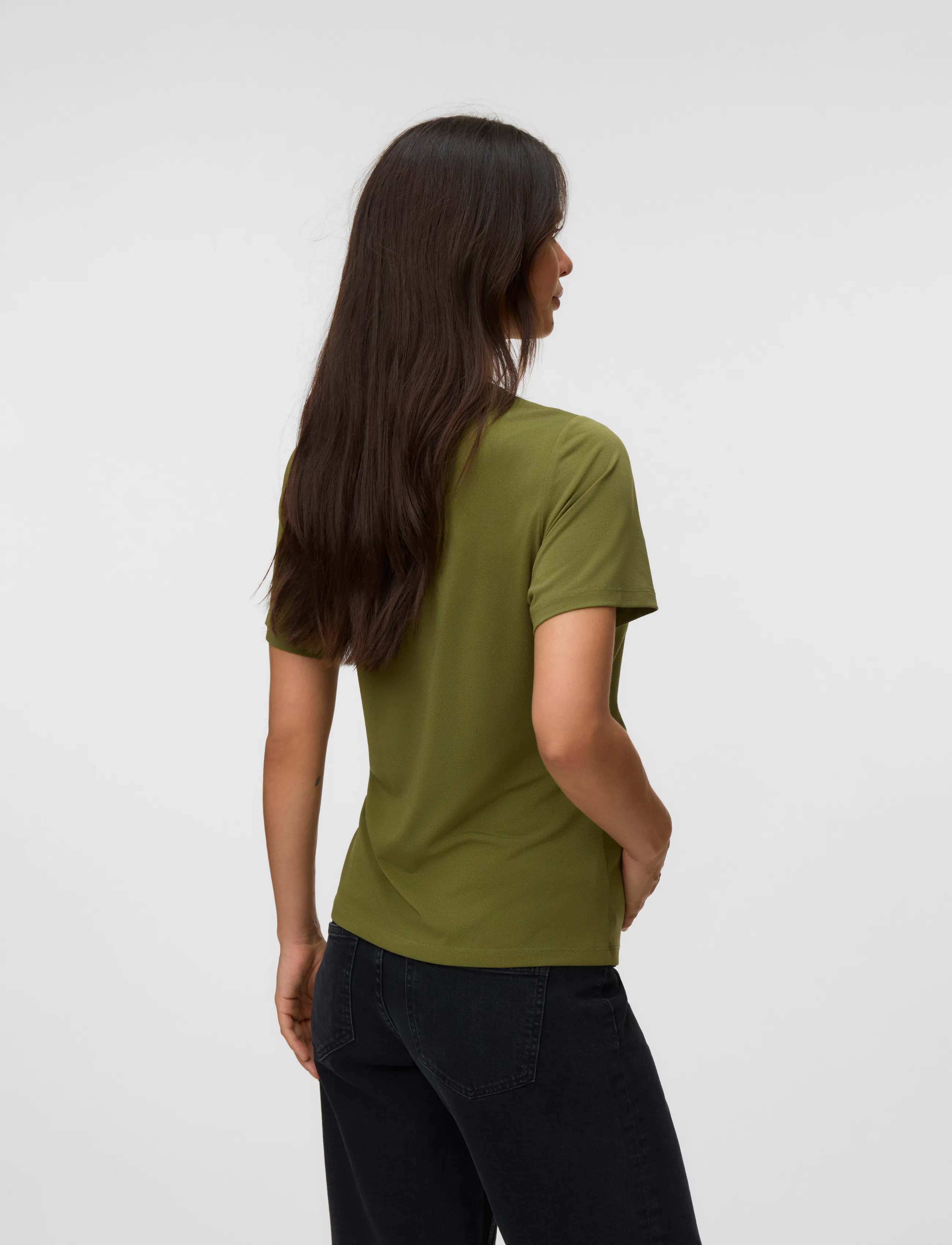 Vero Moda Maternity - VMMJILL SS TOP JRS - sphagnum - 2