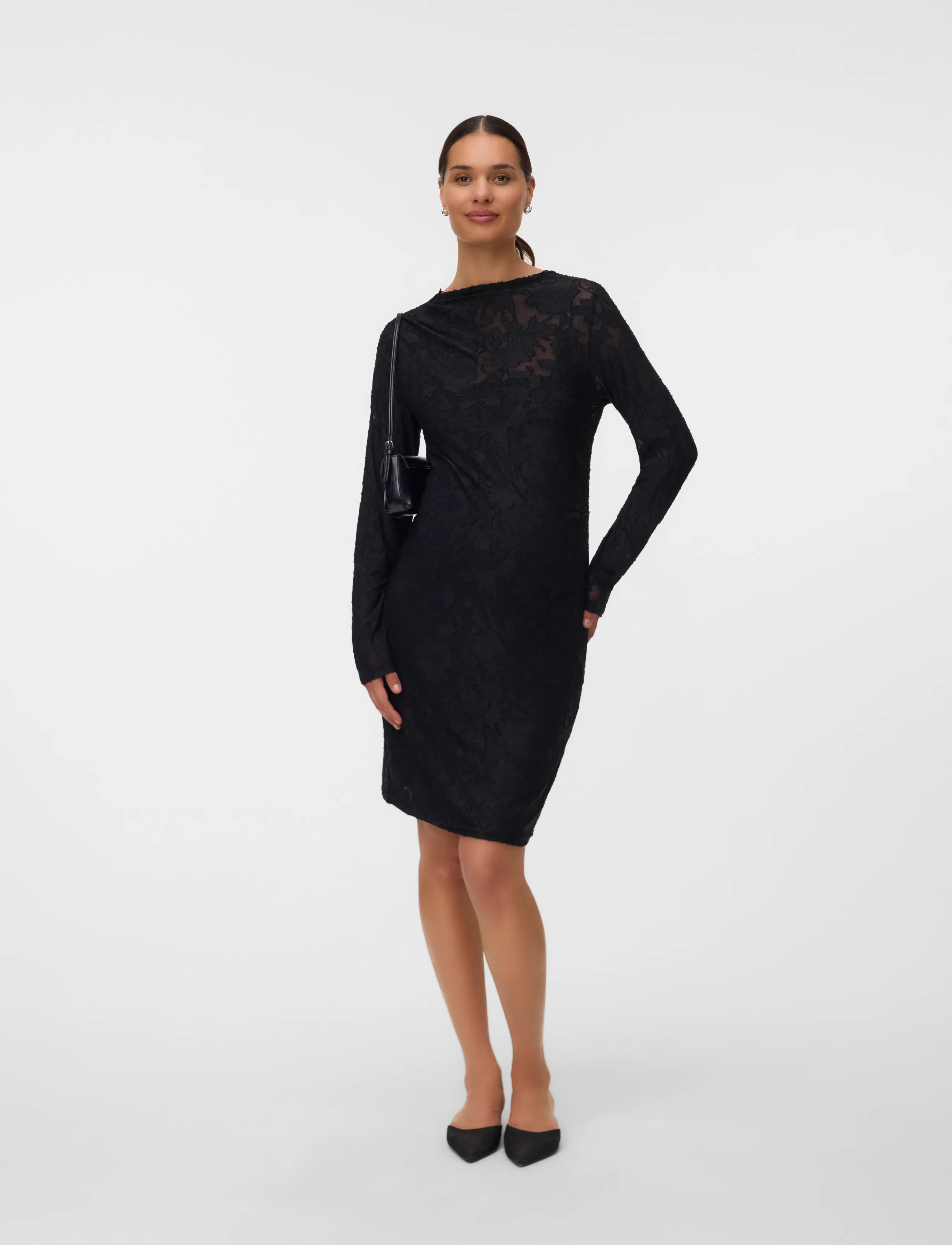 Vero Moda Maternity - VMMLAYLA LS SHORT DRESS JRS - black - 3
