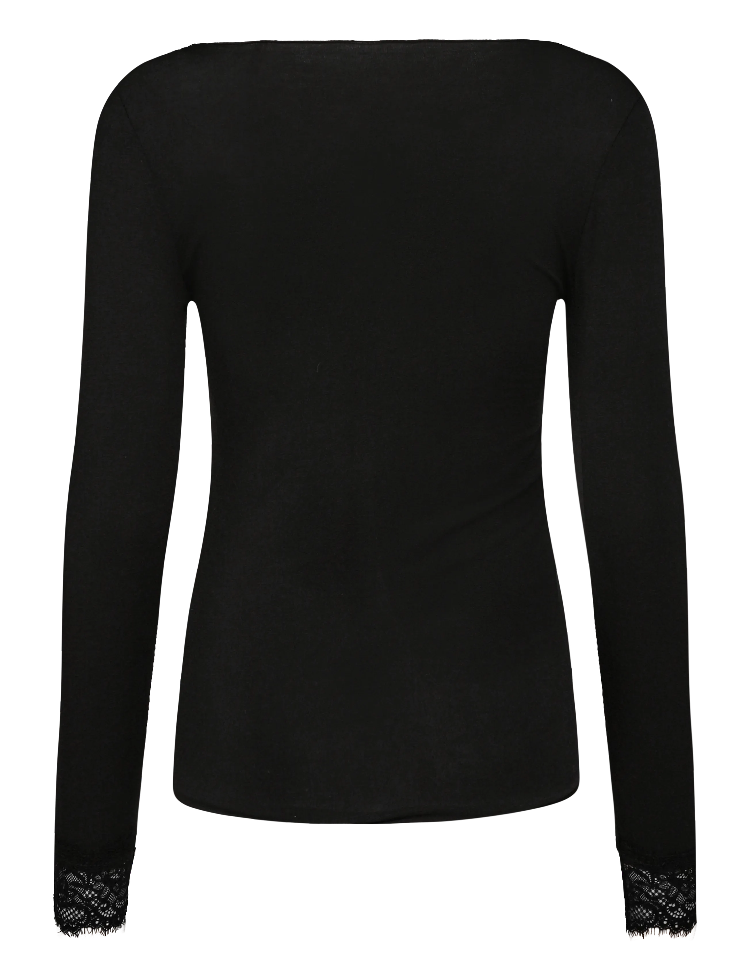 Vero Moda Maternity - VMMSKYE LS V-NECK LACE TOP JRS - tops - black - 1