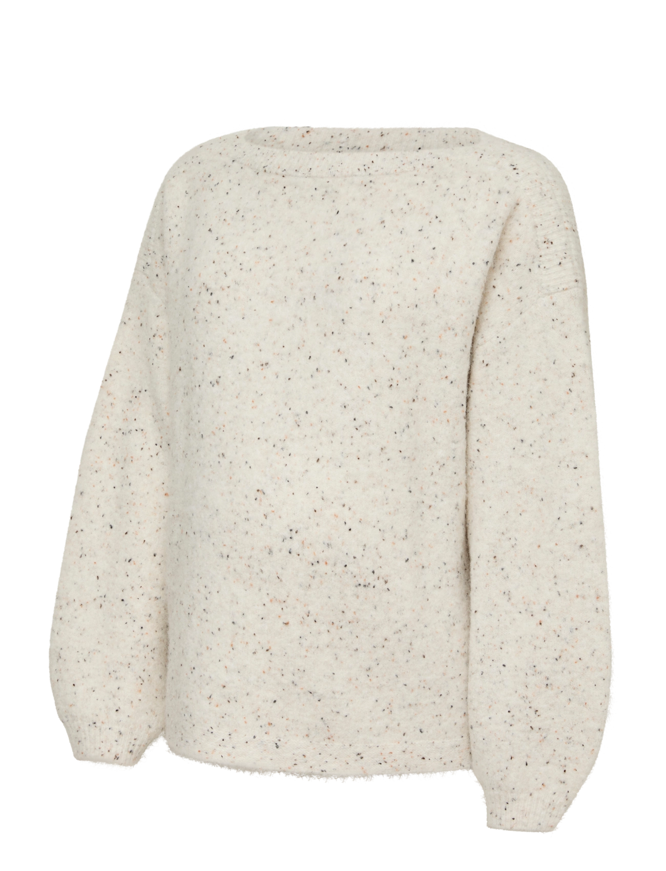 Vero Moda Maternity VMMETTA LS BOATNECK PULLOVER - stickade tröjor - birch - Mammakläder - BIRCH / cream