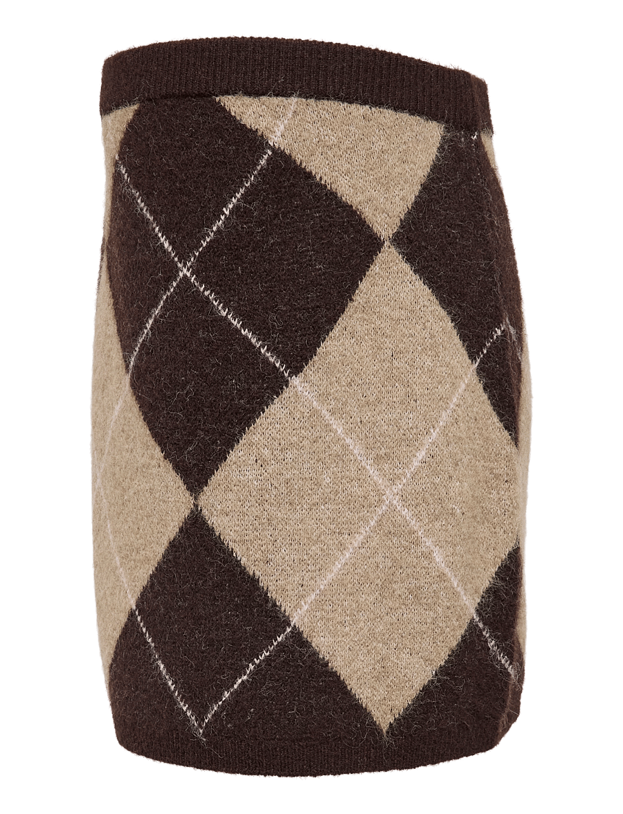 Vero Moda Maternity - VMMDARLA HW SHORT SKIRT - underdele - chocolate torte - 1