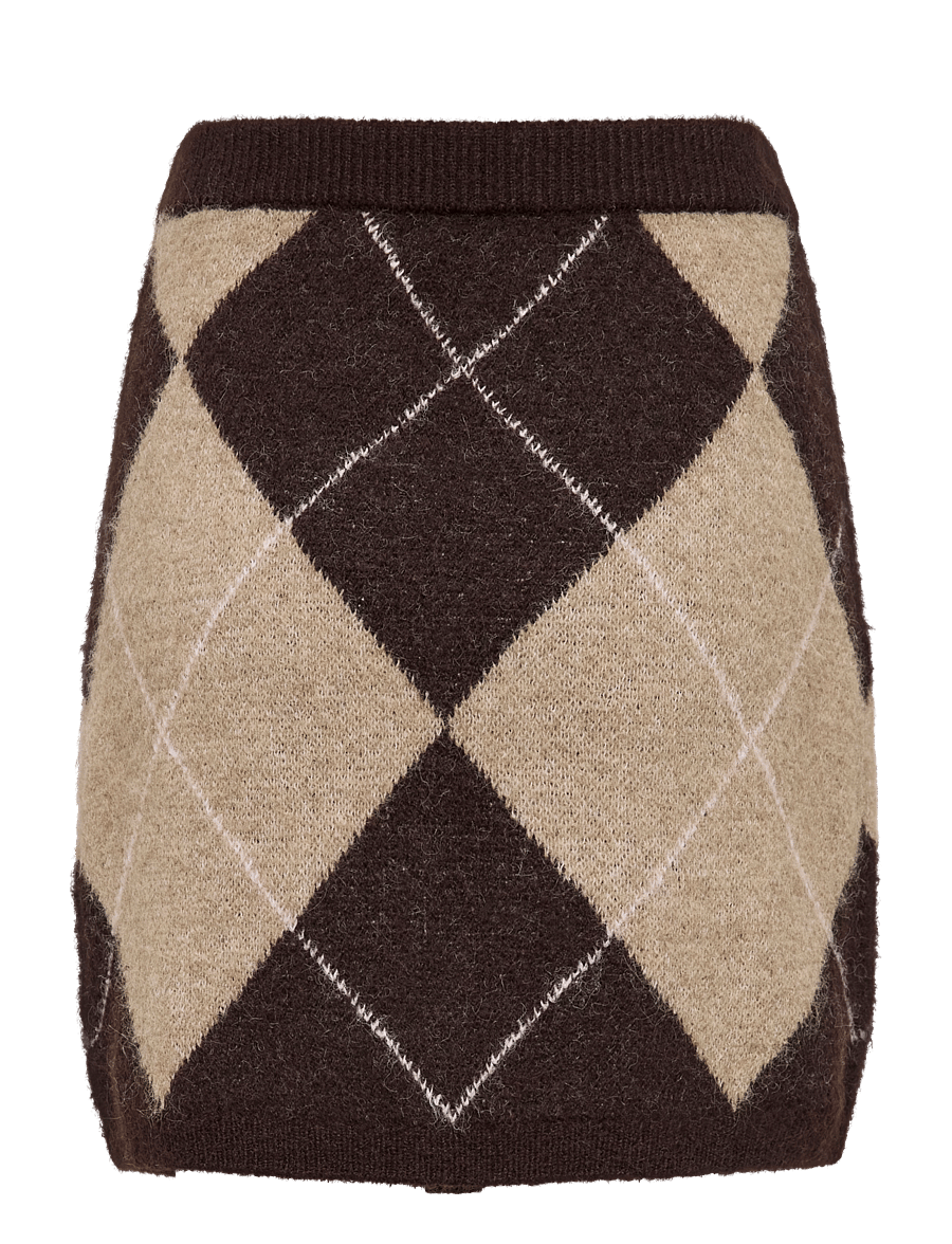 Vero Moda Maternity - VMMDARLA HW SHORT SKIRT - underdele - chocolate torte - 2
