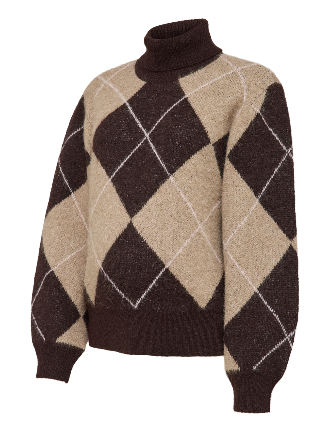 Vero Moda Maternity VMMDARLA LS ROLLNECK PULLOVER - Pullover - CHOCOLATE TORTE / brown