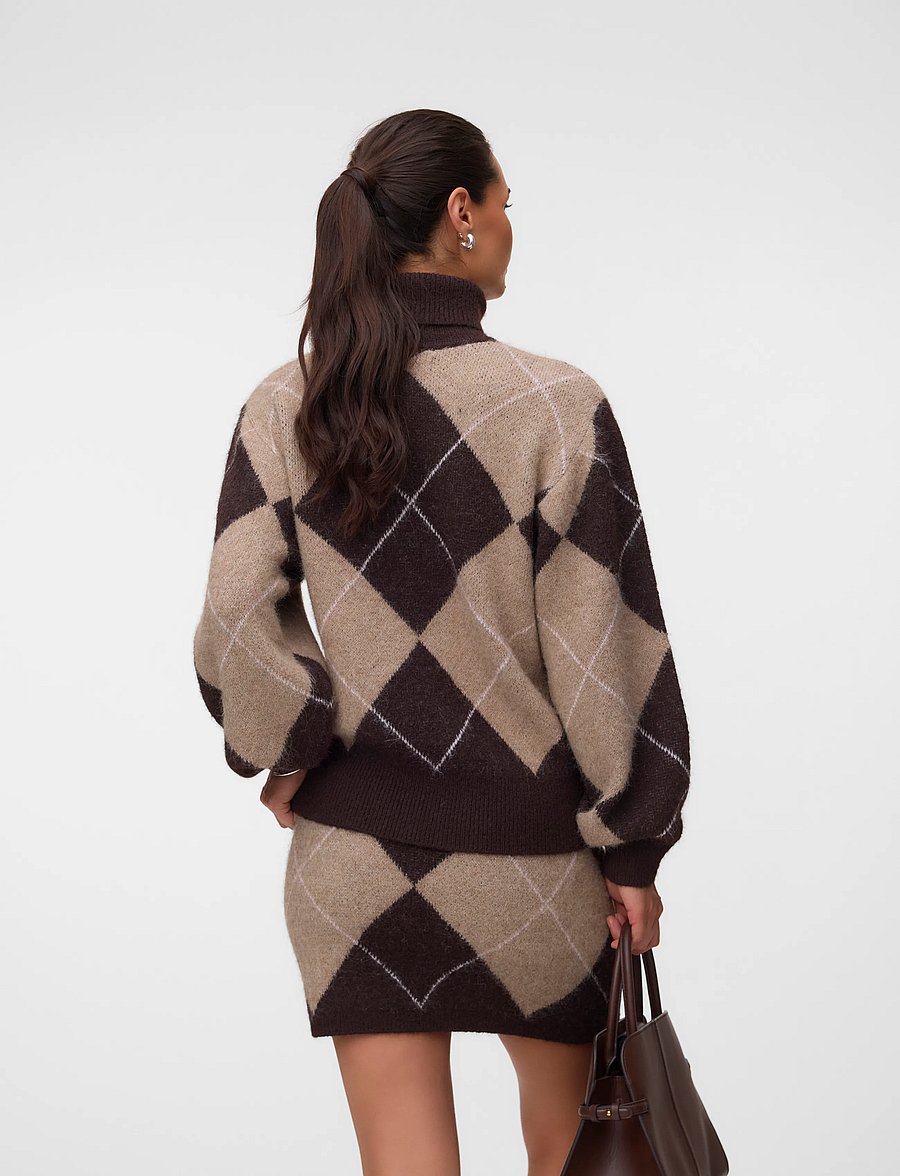Vero Moda Maternity - VMMDARLA LS ROLLNECK PULLOVER - chocolate torte - 3