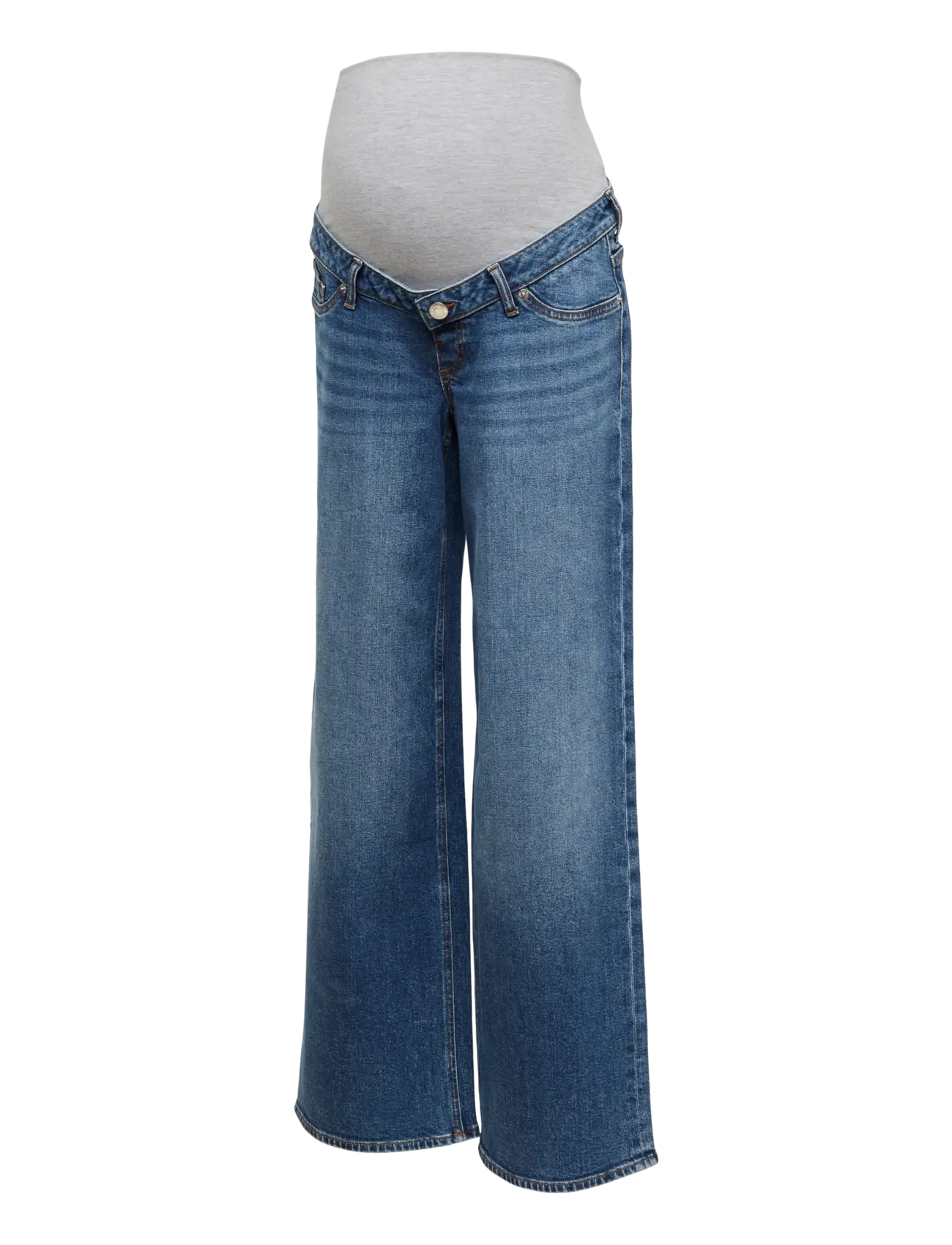 Vero Moda Maternity VMMSANDIE-STRETCH MR WIDE JNS RA3087 - medium blue denim - Rasedale - MEDIUM BLUE DENIM / blue
