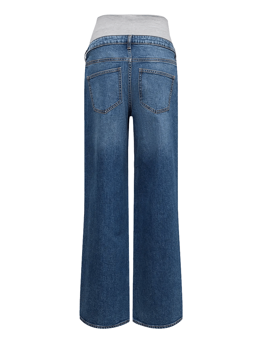 Vero Moda Maternity - VMMSANDIE-STRETCH MR WIDE JNS RA3087 - medium blue denim - 1