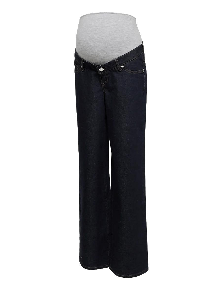 Vero Moda Maternity - VMMSANDIE-STRETCH MR WIDE JNS RA3069 - dark blue denim - 0