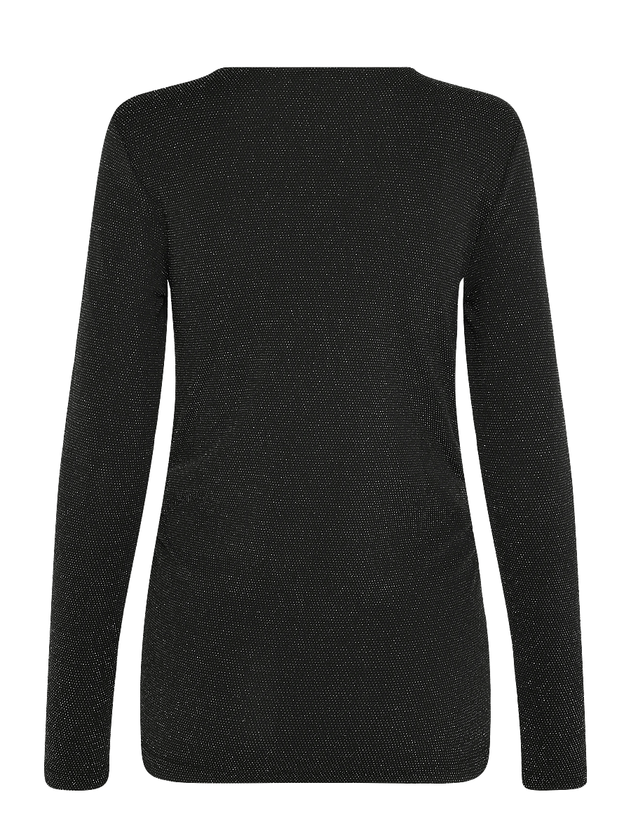 Vero Moda Maternity - VMMKANVA LS O-NECK TOP LX JRS - overdele - black - 2