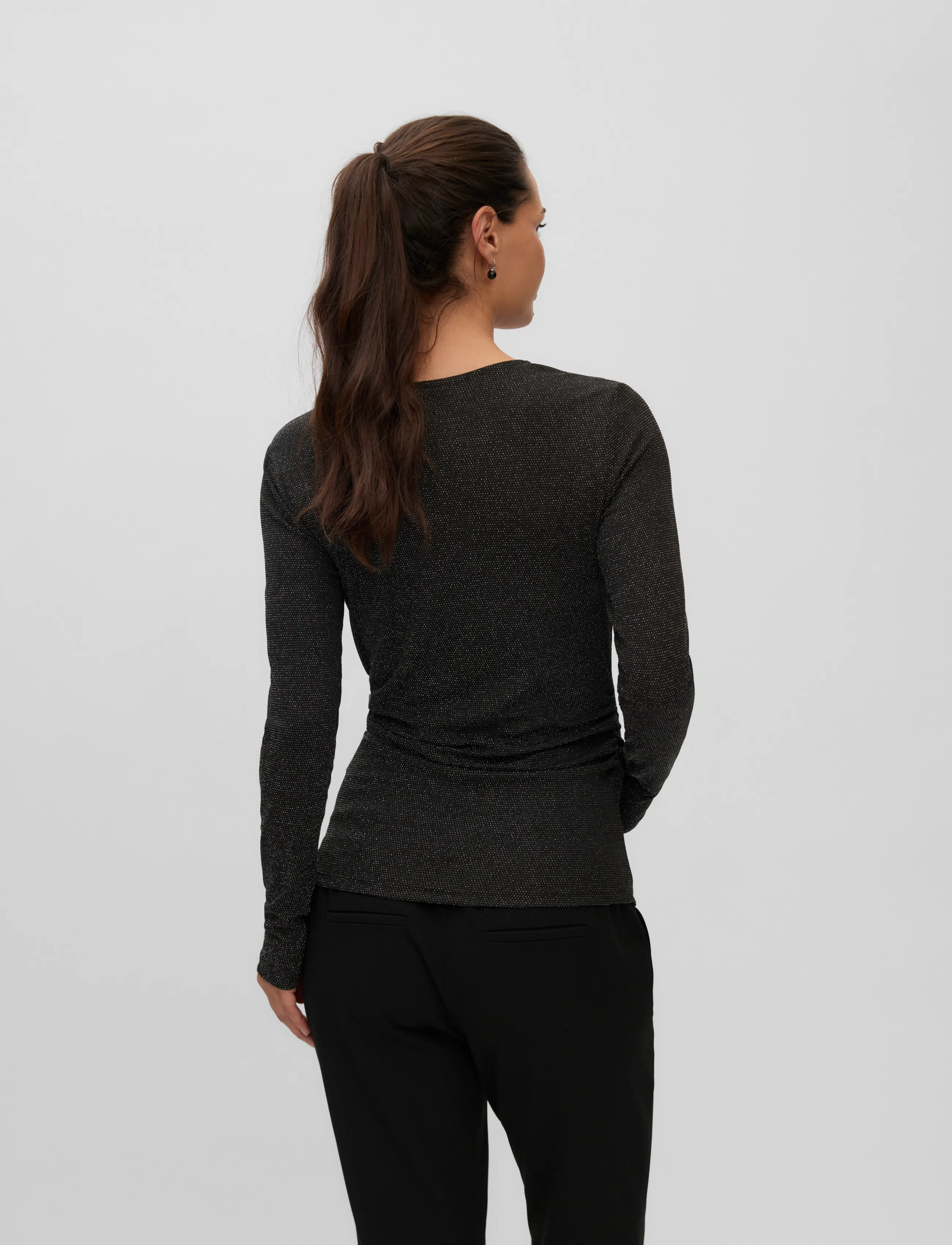 Vero Moda Maternity - VMMKANVA LS O-NECK TOP LX JRS - black - 2