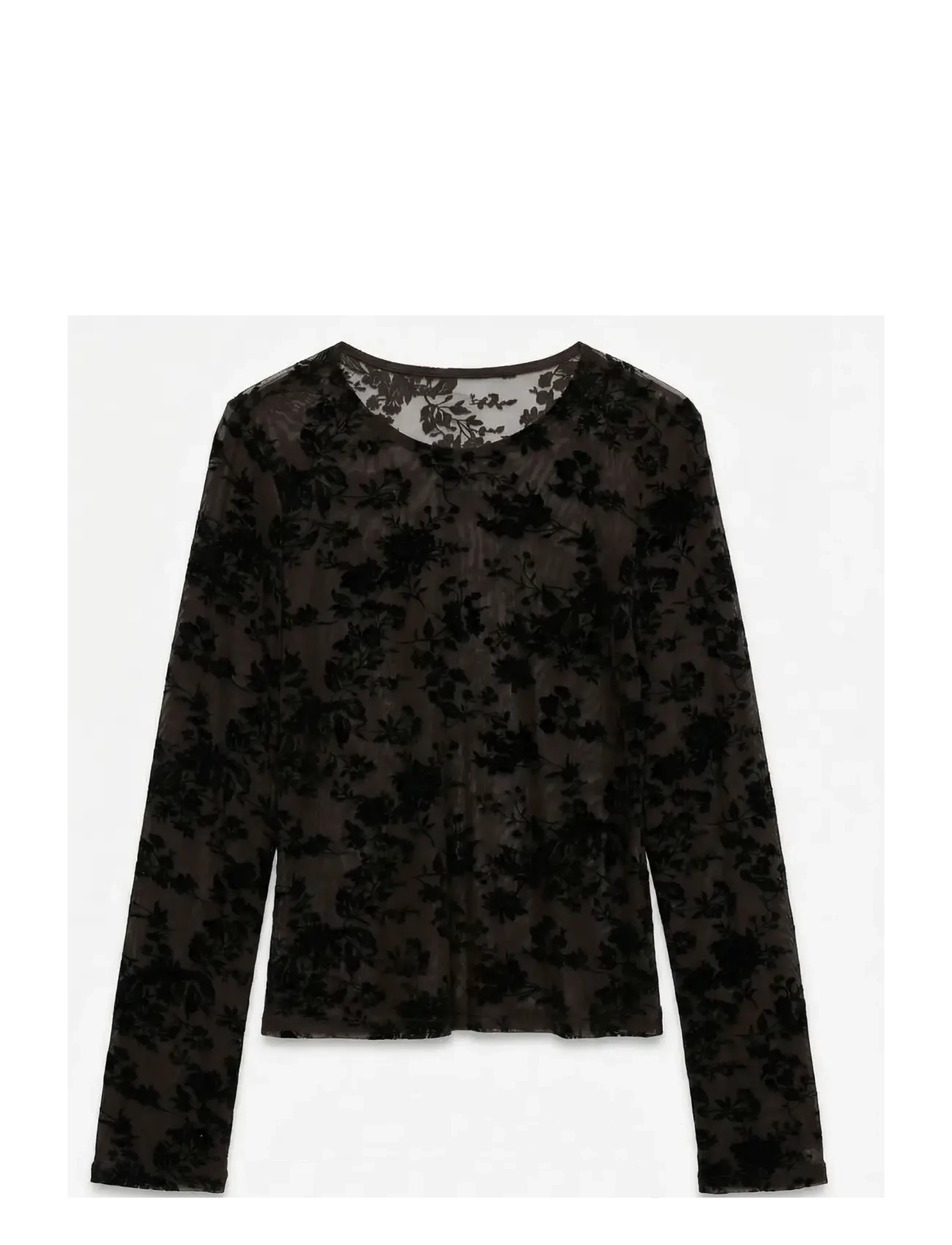 Vero Moda Maternity VMMFLORA LS O-NECK TOP JRS - T-Shirts & Tops - CHOCOLATE TORTE / brown