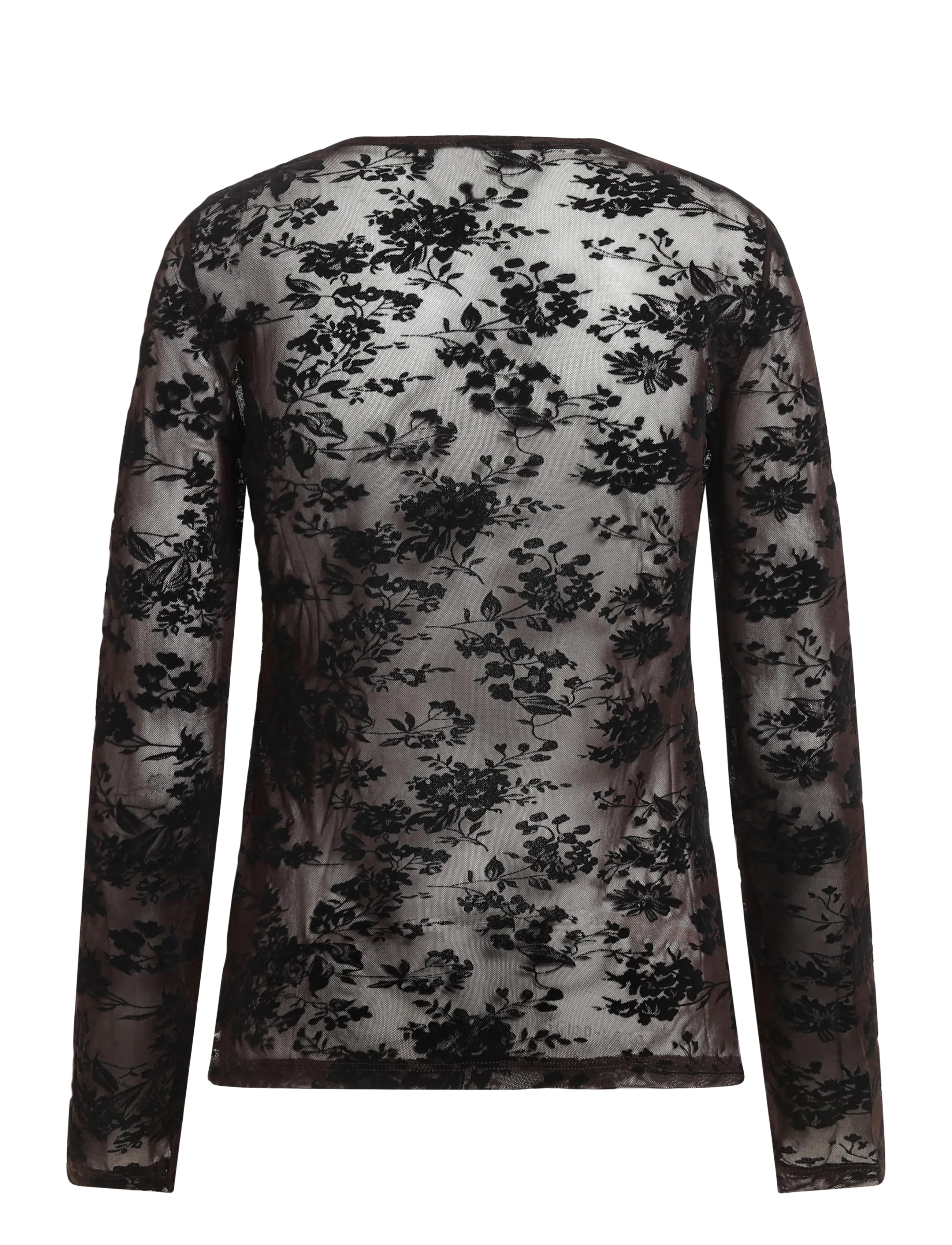 Vero Moda Maternity - VMMFLORA LS O-NECK TOP JRS - topid - chocolate torte - 1