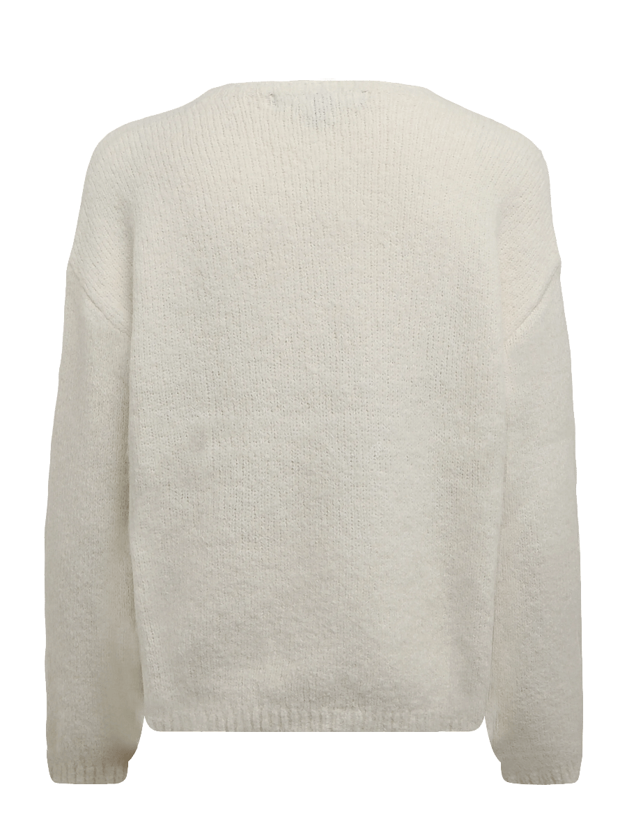 Vero Moda Maternity - VMMBERRY LACE LS V-NECK PULLOVER - overdele - birch - 1
