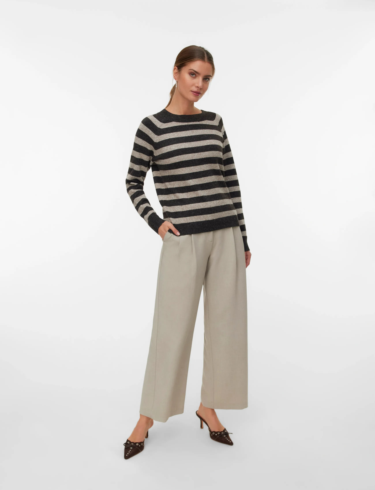 Vero Moda Vmdoffy Ls O-Neck Blouse Ga Noos - - XS 2