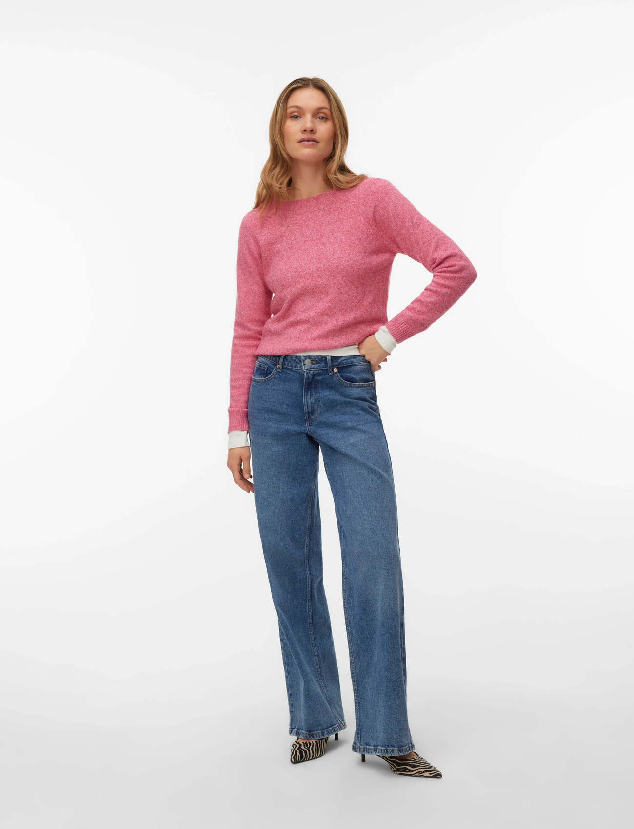 Vero Moda Vmdoffy Ls O-Neck Blouse Ga Noos - - XS 2