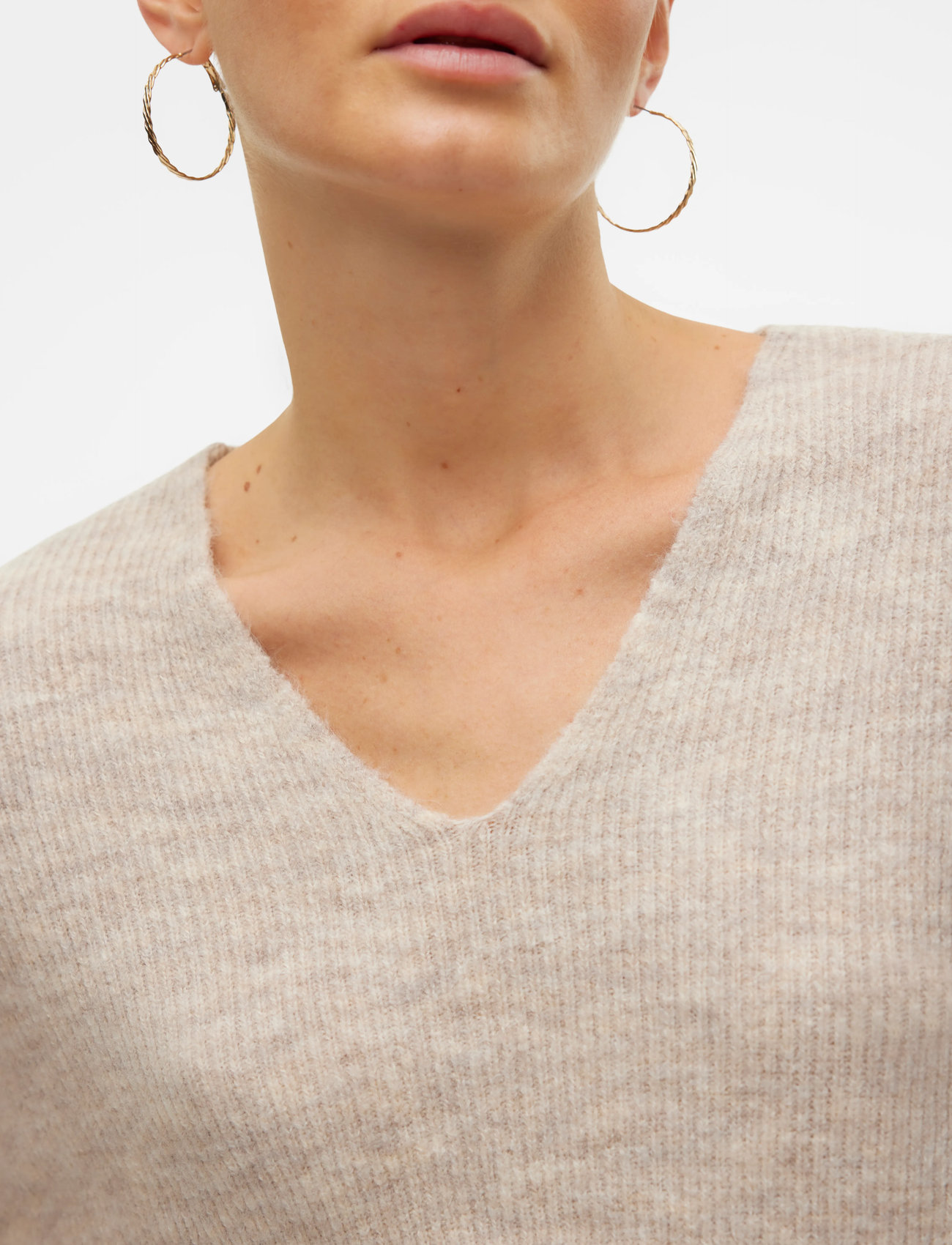 VERO MODA Vmcrewlefile V-Neck Pullover stickade tröjor dam – bild 9