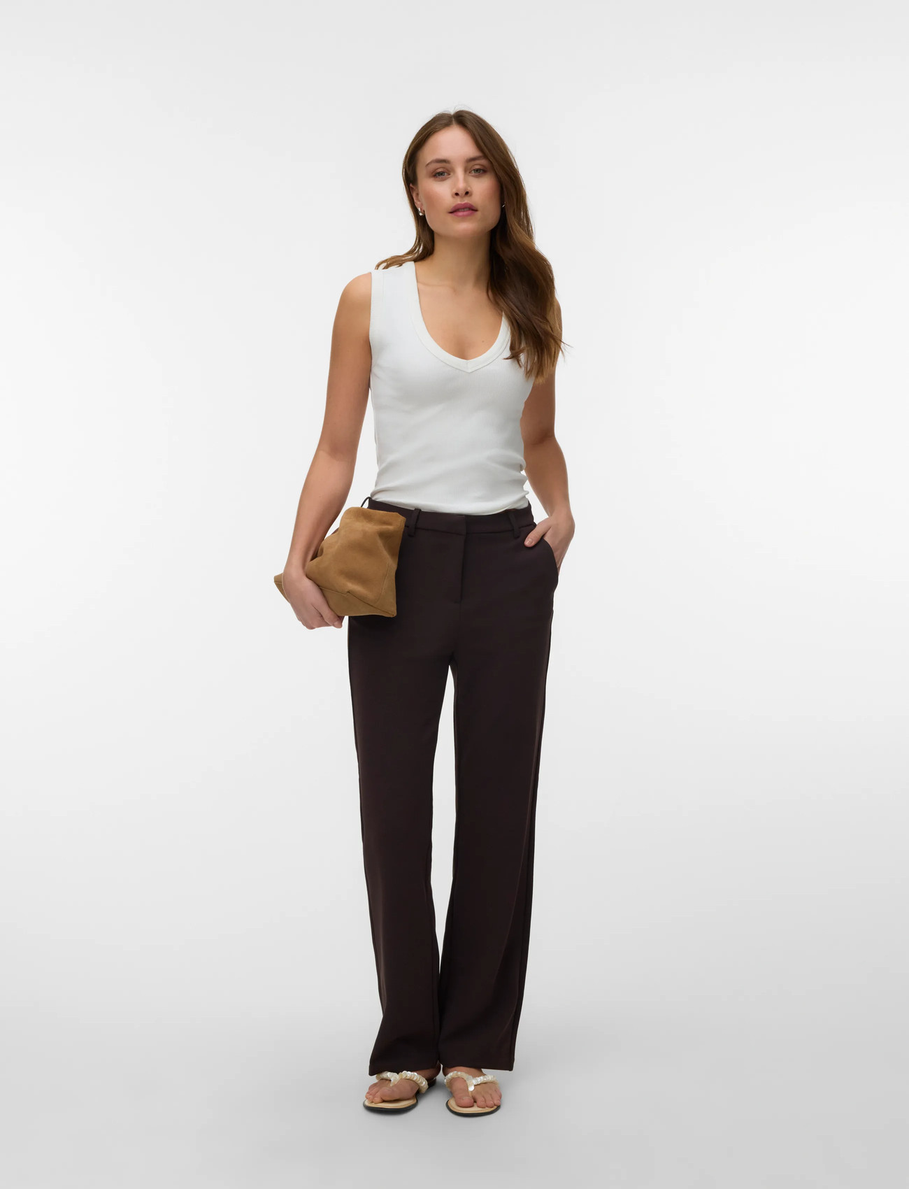 VERO MODA Vmzamira MR Straight Pant kostymbyxor dam – bild 5