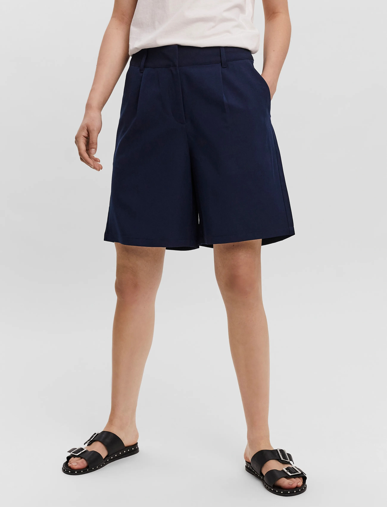 Vero Moda Vmzelda Hw Loose Shorts Boo - Navy - 34 2