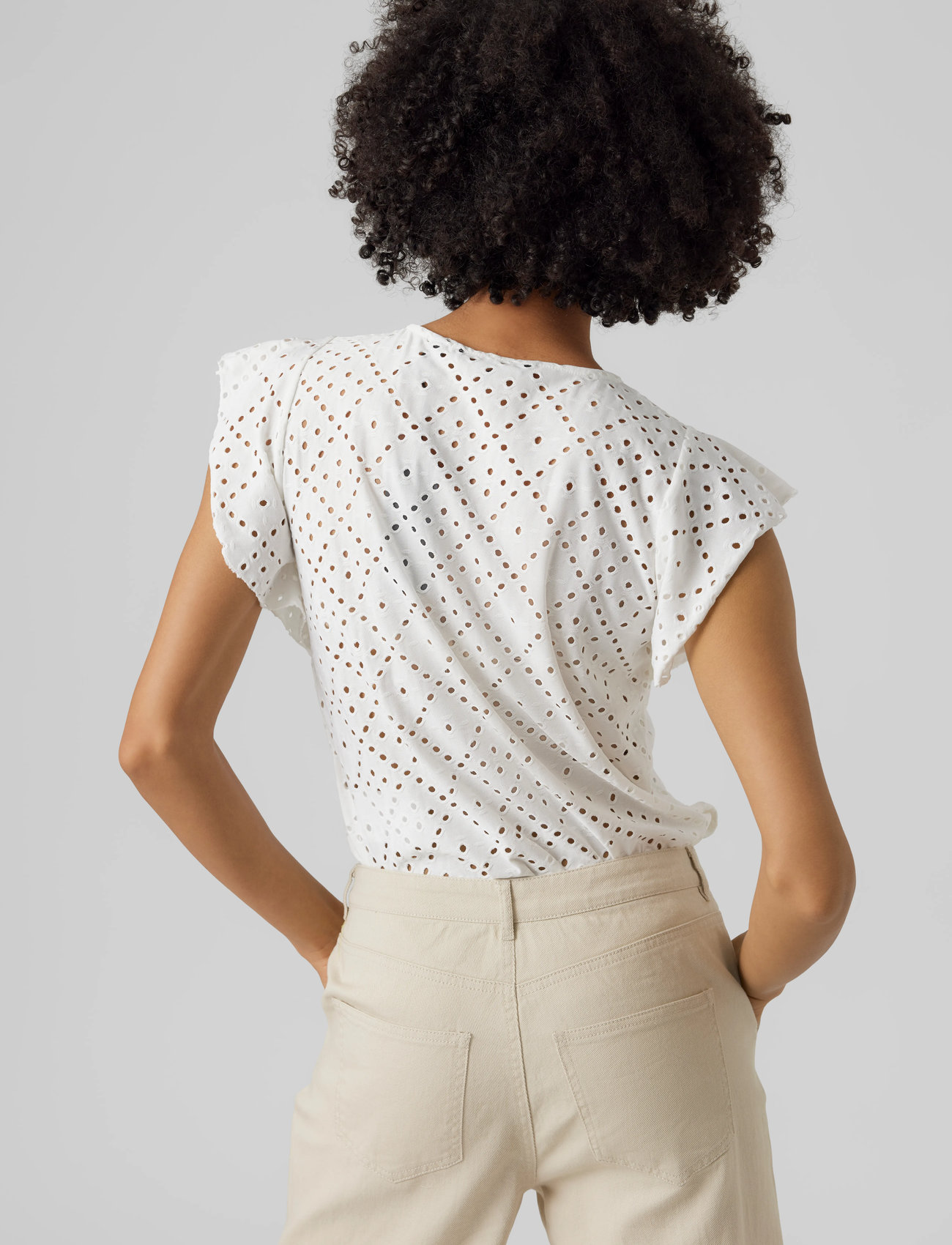 VERO MODA Vmtassa Sl Frill Top toppar & linnen dam – bild 9