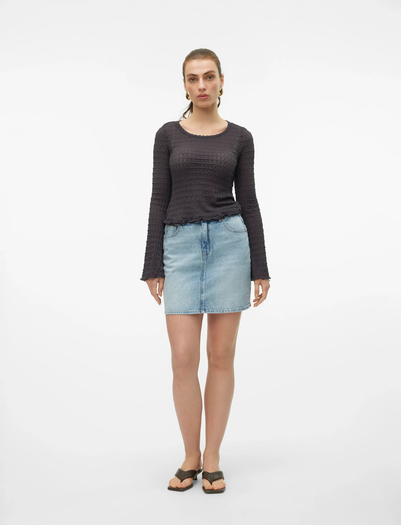 VERO MODA Vmtessa High Rise short denim skirt jeanskjolar dam – bild 7