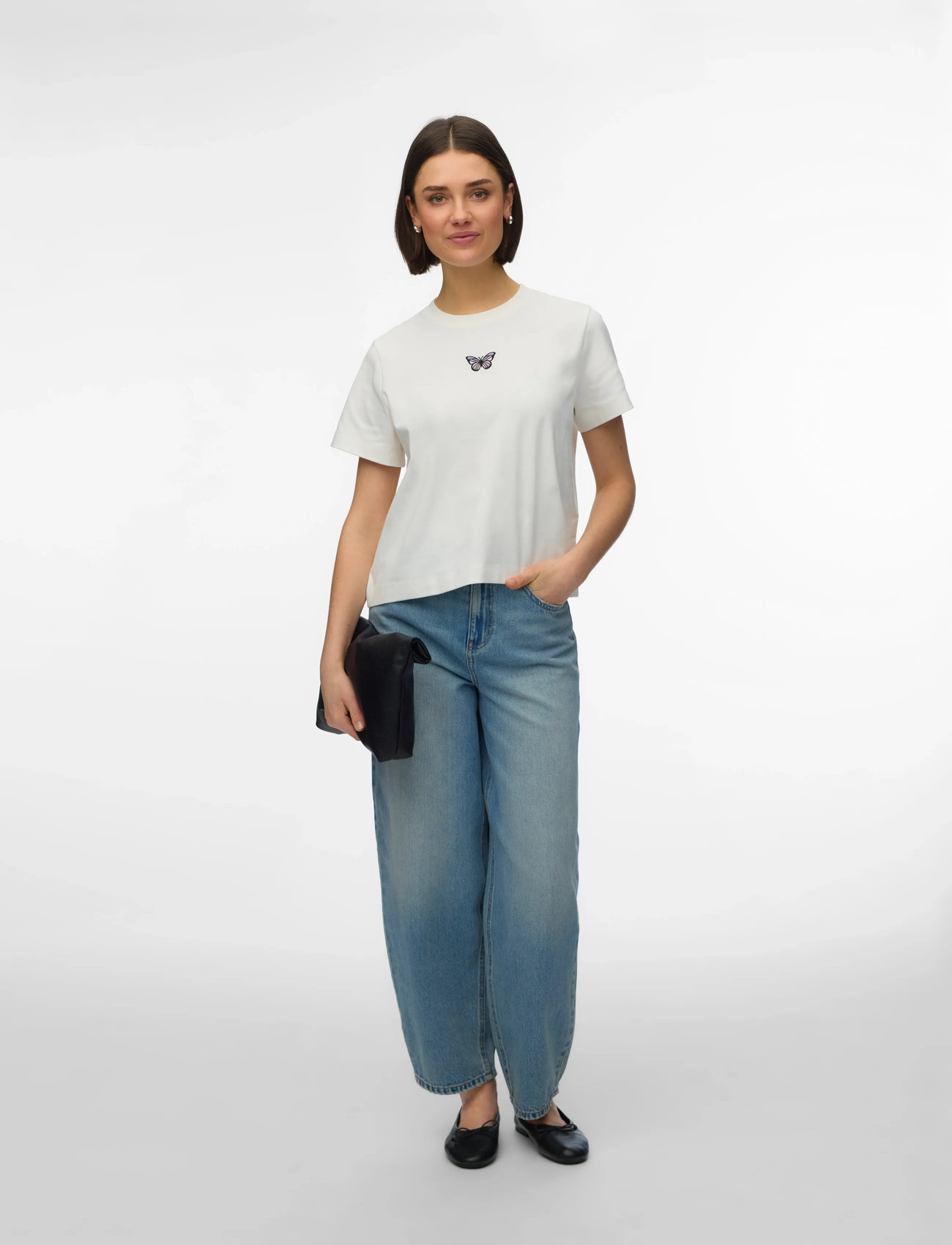 Vero Moda Vmsara Mette Ss Top Box Jrs Noos - - XS 1