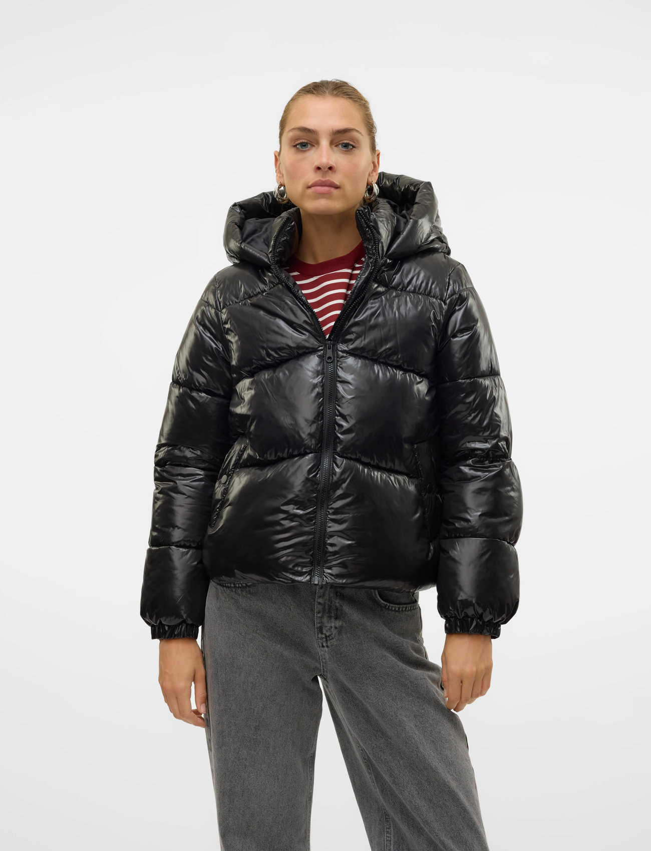 VERO MODA Vmuppsashiny Short Jacket bomberjackor dam – bild 10
