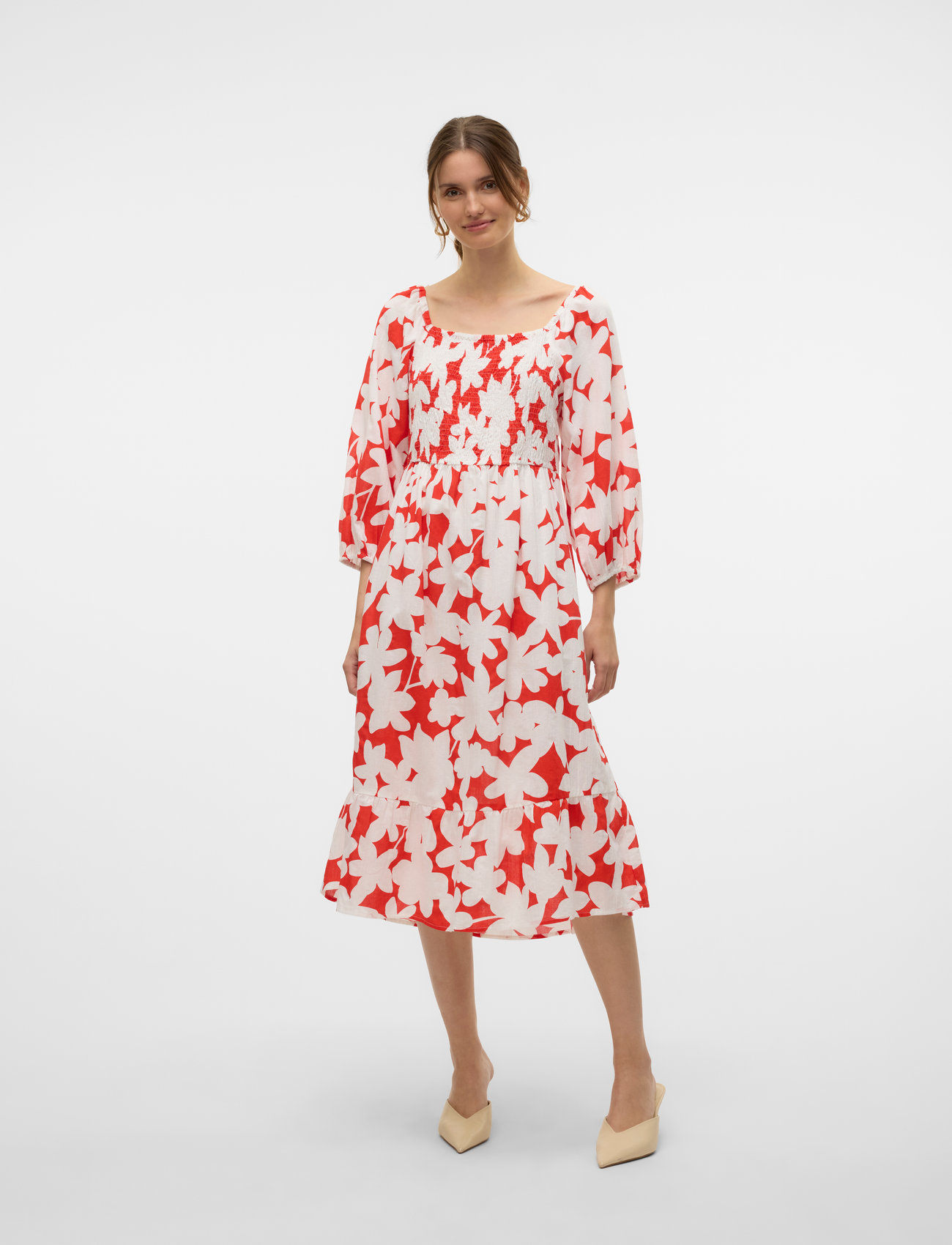 Vero Moda Vmdicthe 3/4 Square Calf Dress Wvn Ga - - XS 1