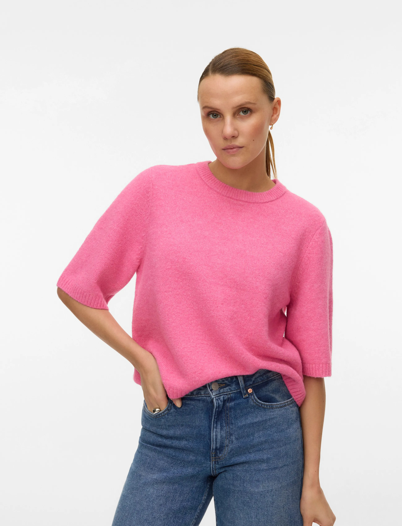 VERO MODA Vmboom 2/4 O-NK OVERSIZE PULLOVER stickade tröjor dam – bild 8